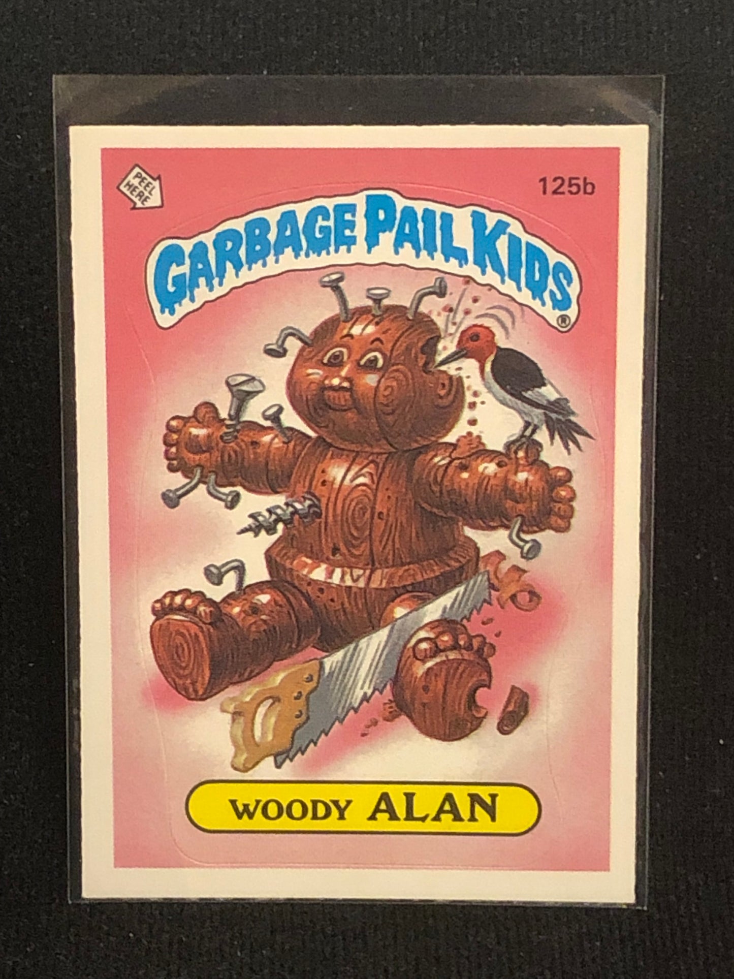 Garbage Pail Kids Original Series 4 (os4) 125b Woody Alan