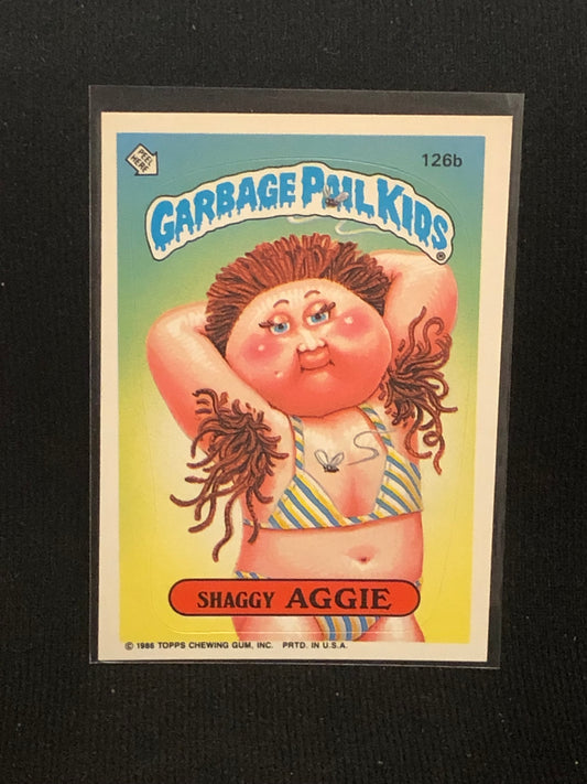 Garbage Pail Kids Original Series 4 (os4) 126b Shaggy Aggie