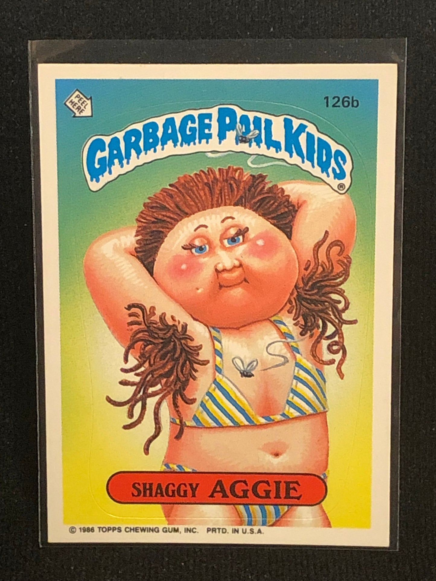 Garbage Pail Kids Original Series 4 (os4) 126b Shaggy Aggie