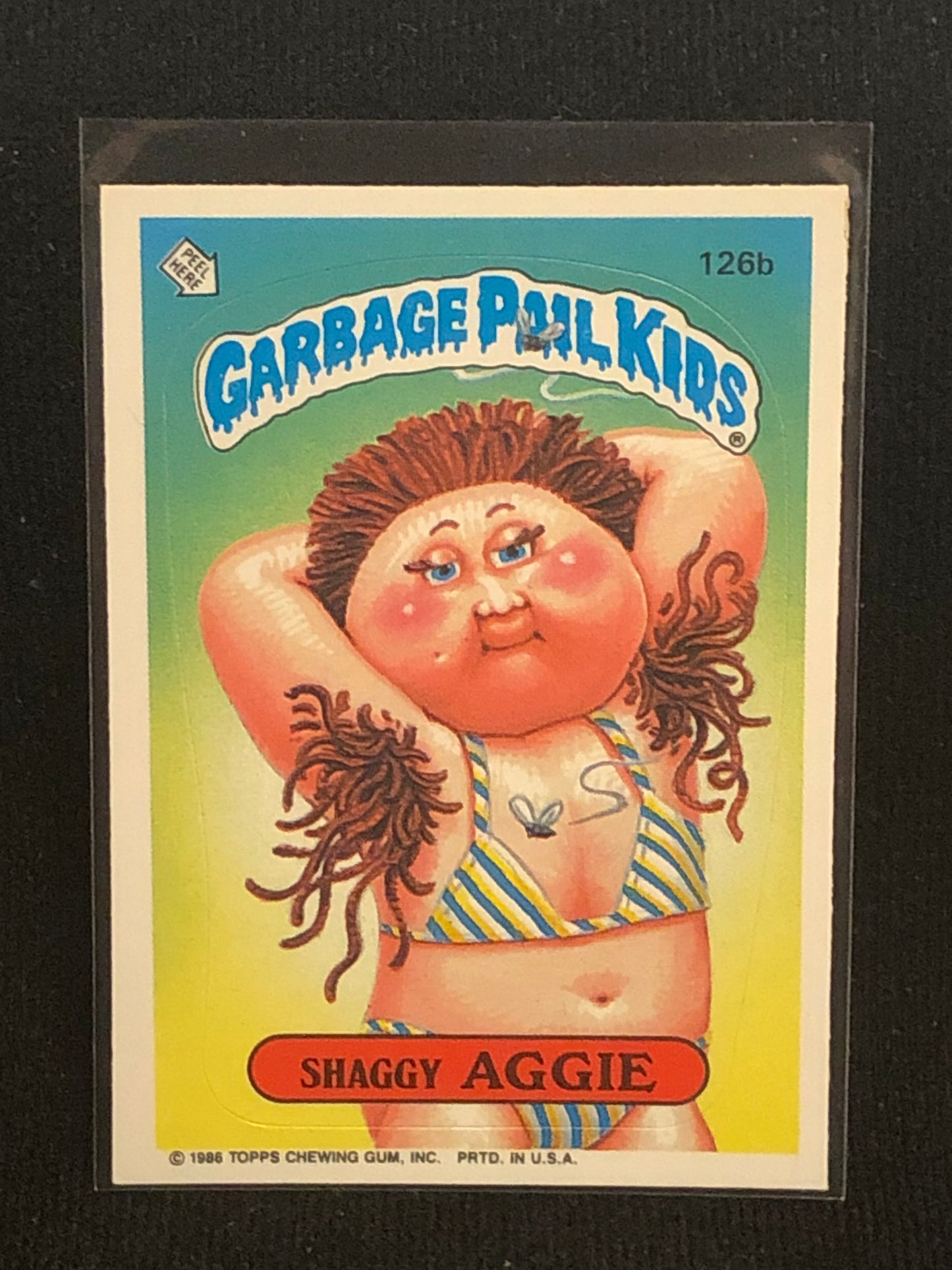 Garbage Pail Kids Original Series 4 (os4) 126b Shaggy Aggie