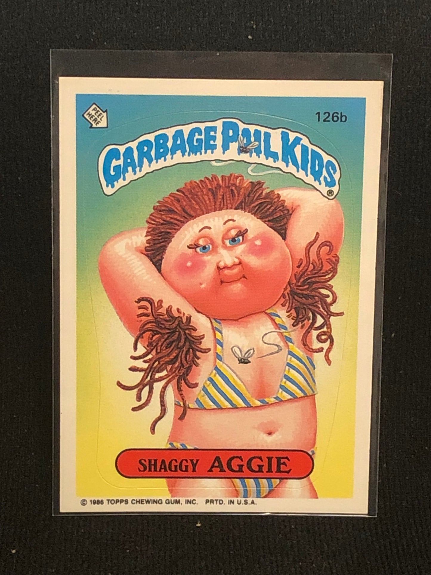 Garbage Pail Kids Original Series 4 (os4) 126b Shaggy Aggie