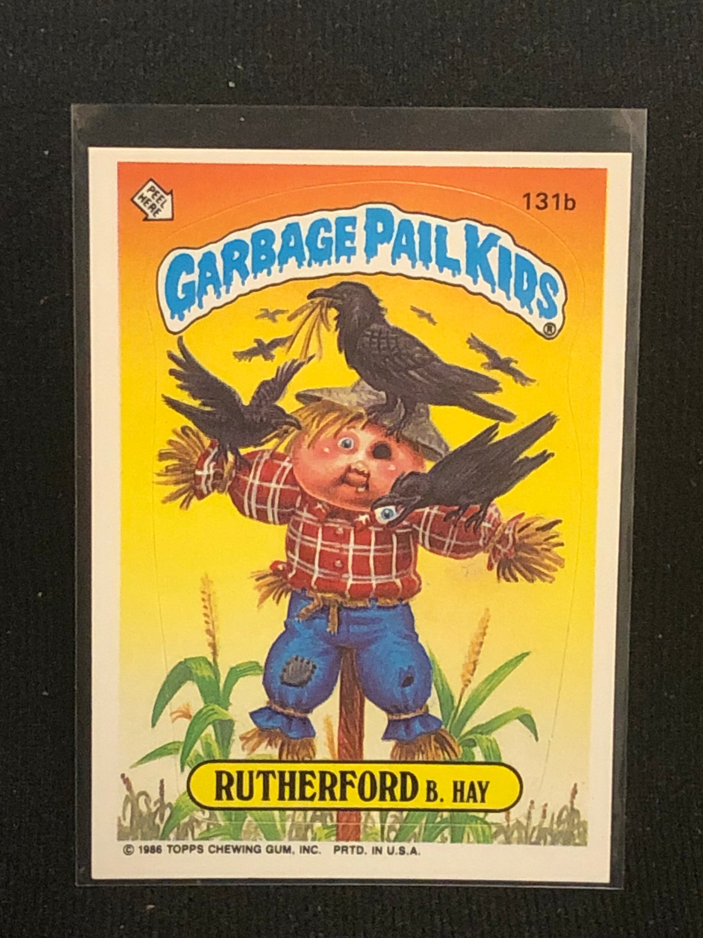 Garbage Pail Kids Original Series 4 (os4) 131b Rutherford B Hay