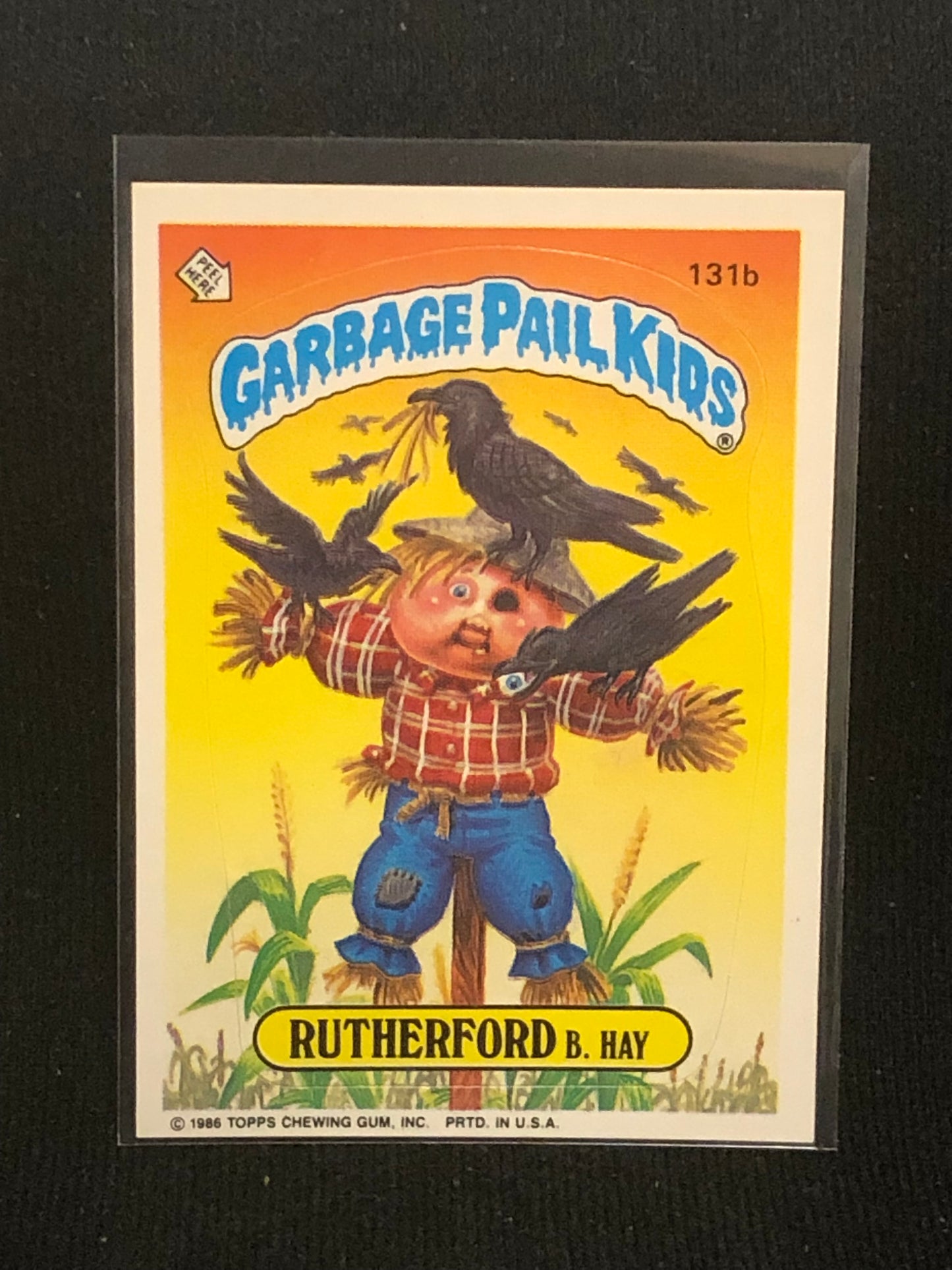 Garbage Pail Kids Original Series 4 (os4) 131b Rutherford B Hay