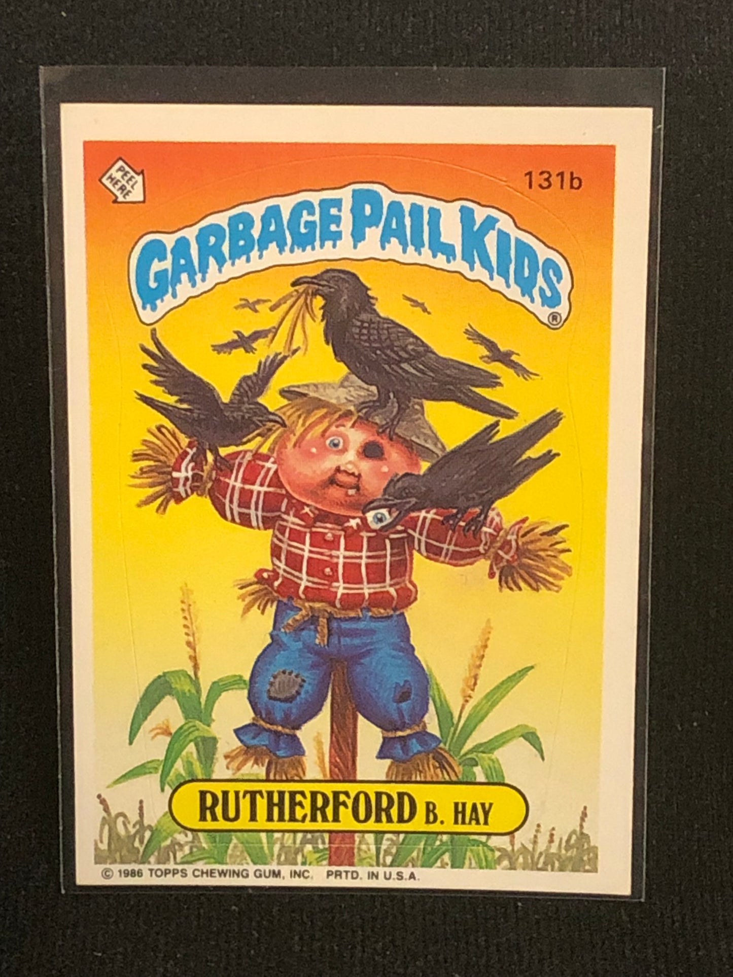 Garbage Pail Kids Original Series 4 (os4) 131b Rutherford B Hay