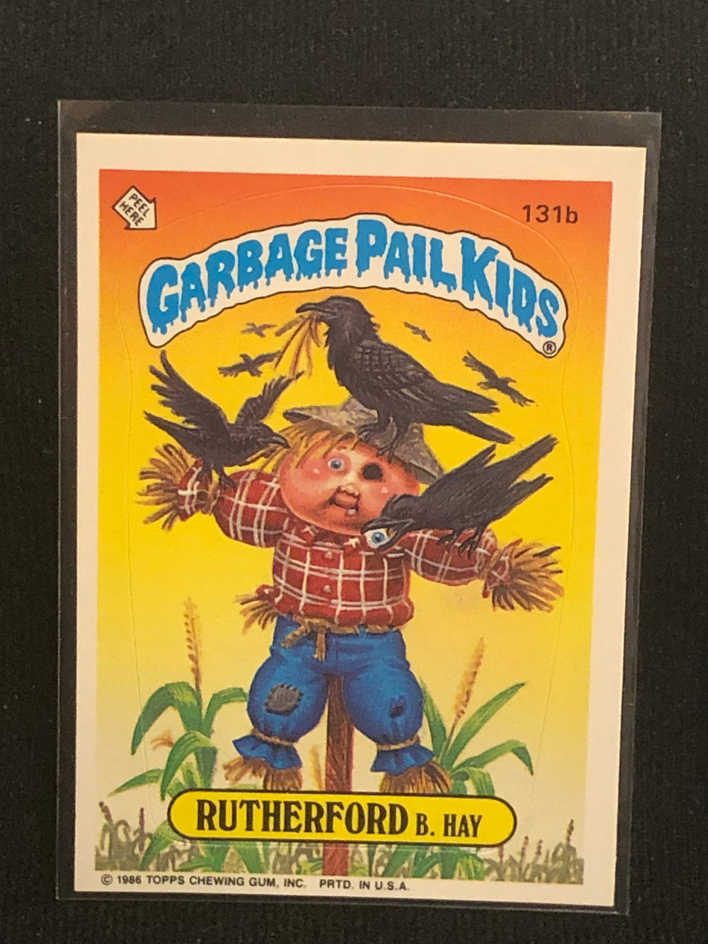 Garbage Pail Kids Original Series 4 (os4) 131b Rutherford B Hay