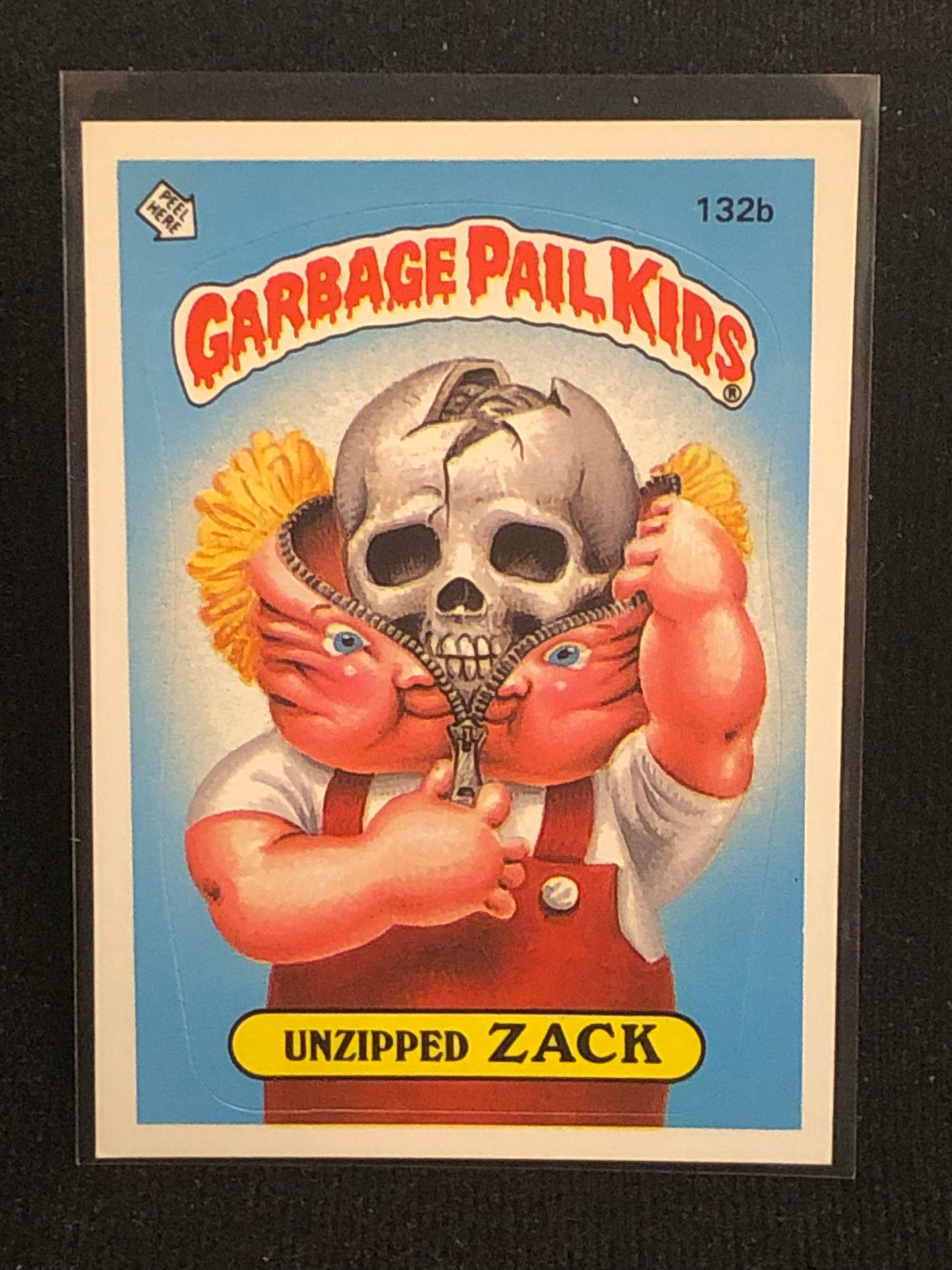 Garbage Pail Kids Original Series 4 (os4) 132b Unzipped Zack