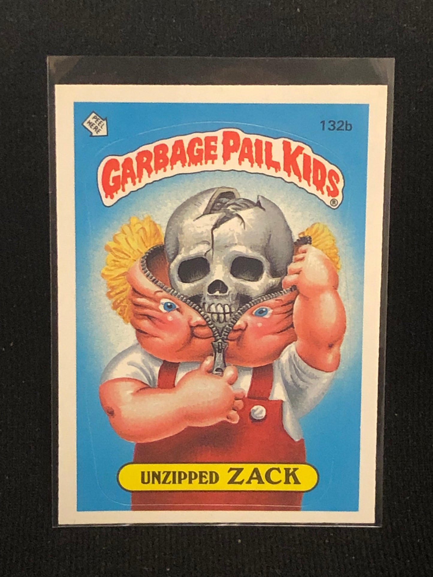 Garbage Pail Kids Original Series 4 (os4) 132b Unzipped Zack