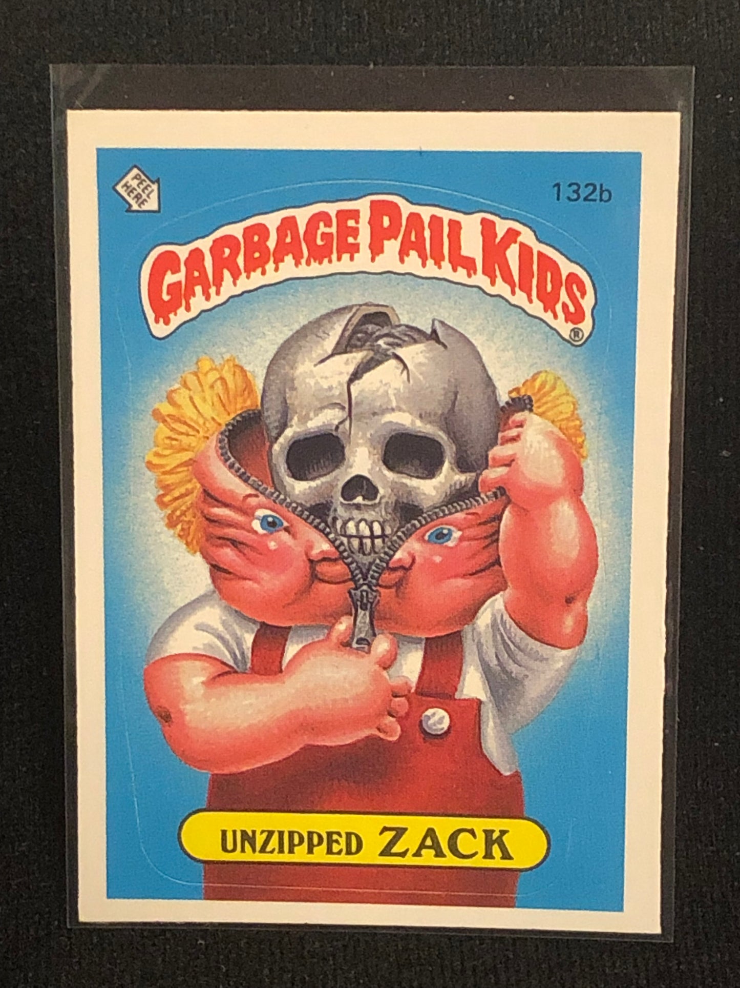 Garbage Pail Kids Original Series 4 (os4) 132b Unzipped Zack