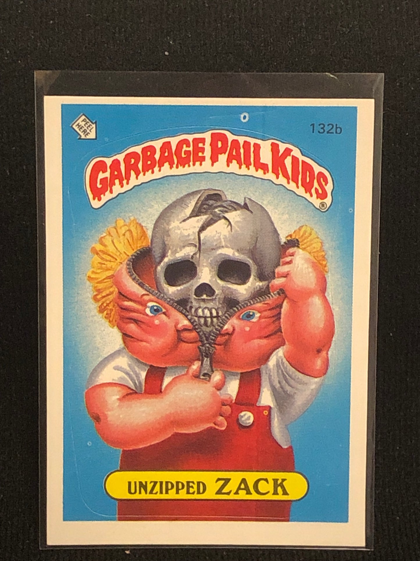 Garbage Pail Kids Original Series 4 (os4) 132b Unzipped Zack