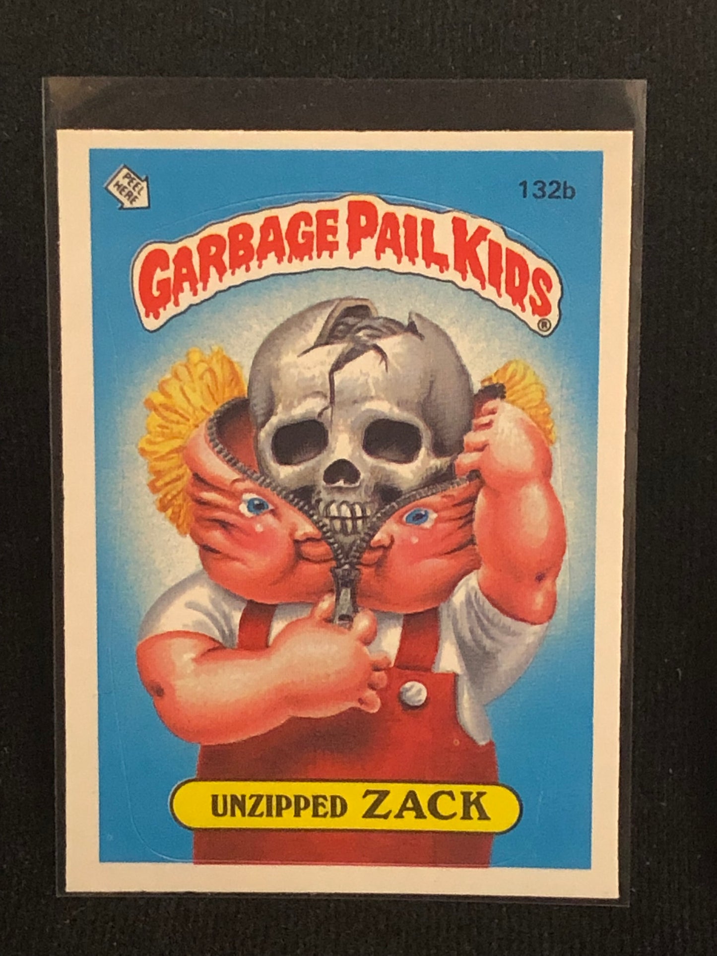 Garbage Pail Kids Original Series 4 (os4) 132b Unzipped Zack