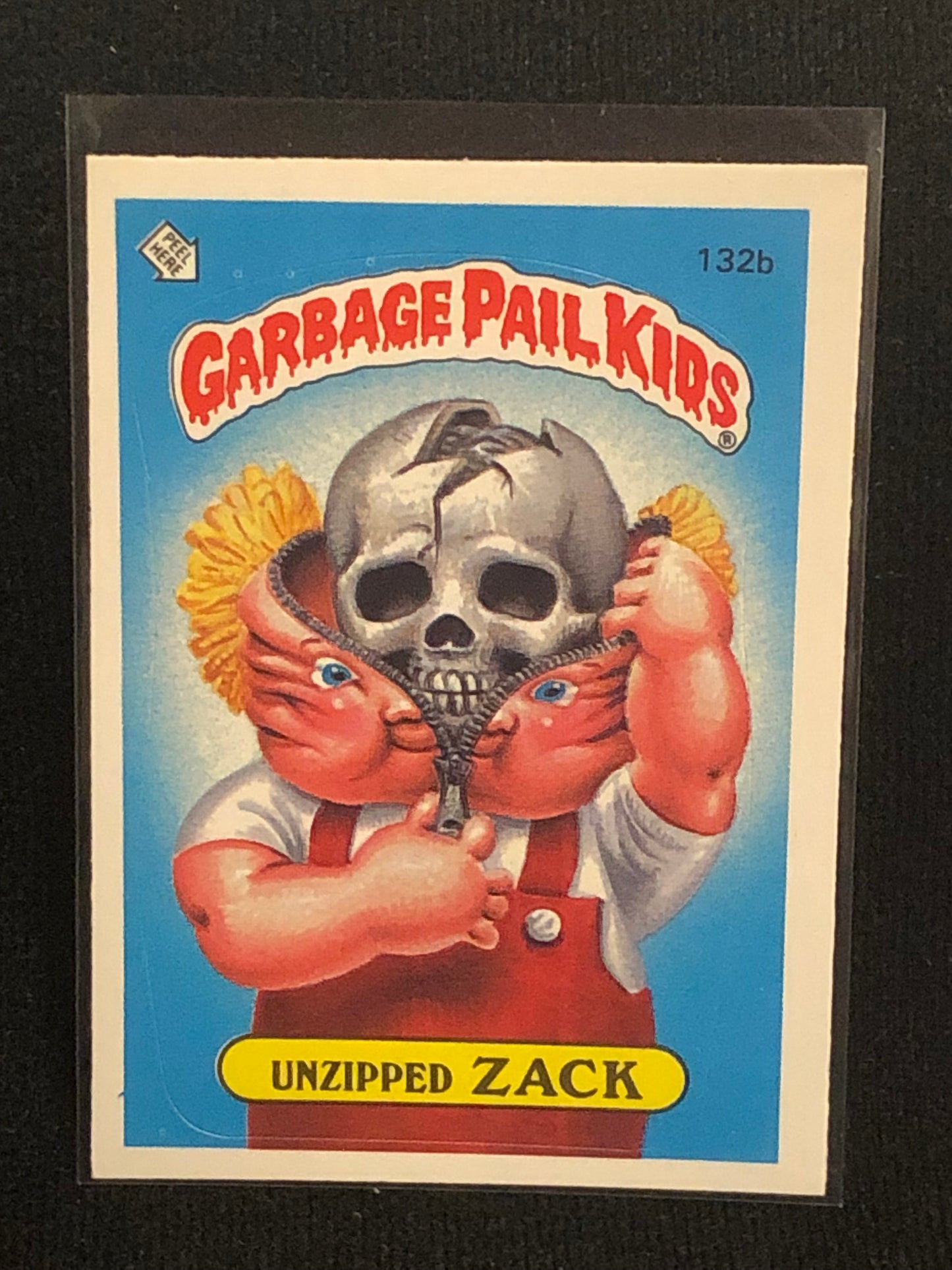 Garbage Pail Kids Original Series 4 (os4) 132b Unzipped Zack