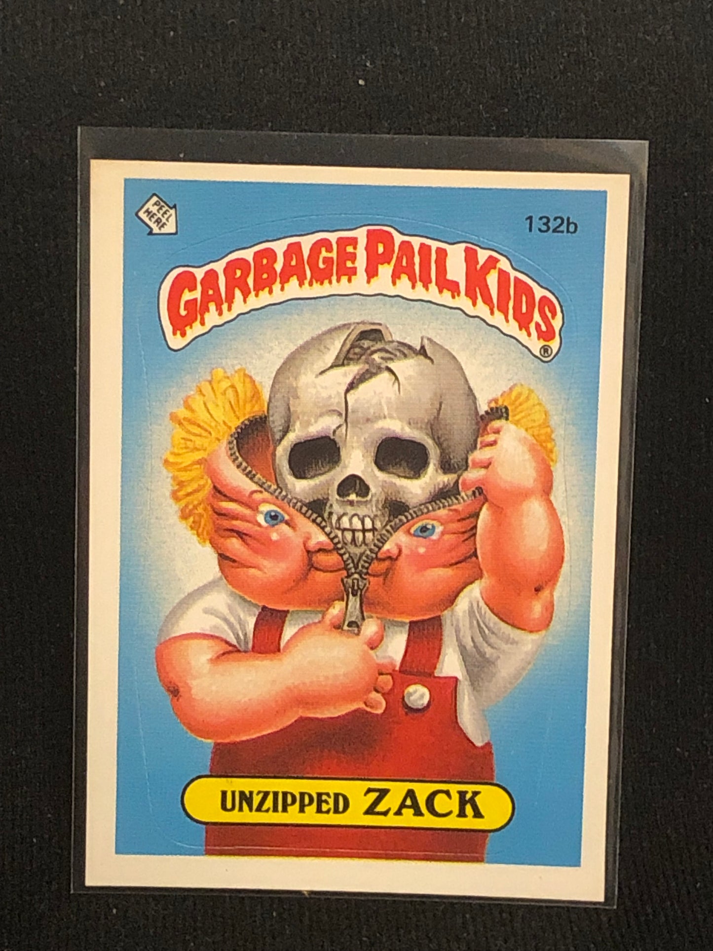 Garbage Pail Kids Original Series 4 (os4) 132b Unzipped Zack