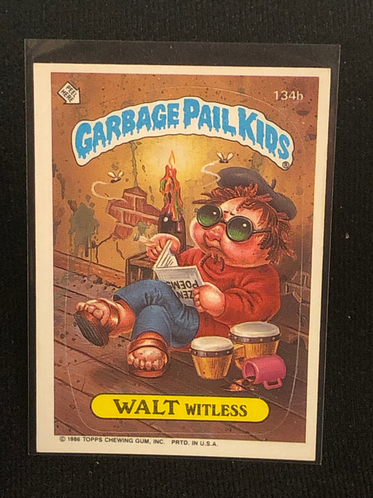 Garbage Pail Kids Original Series 4 (os4) 134b Walt Witless