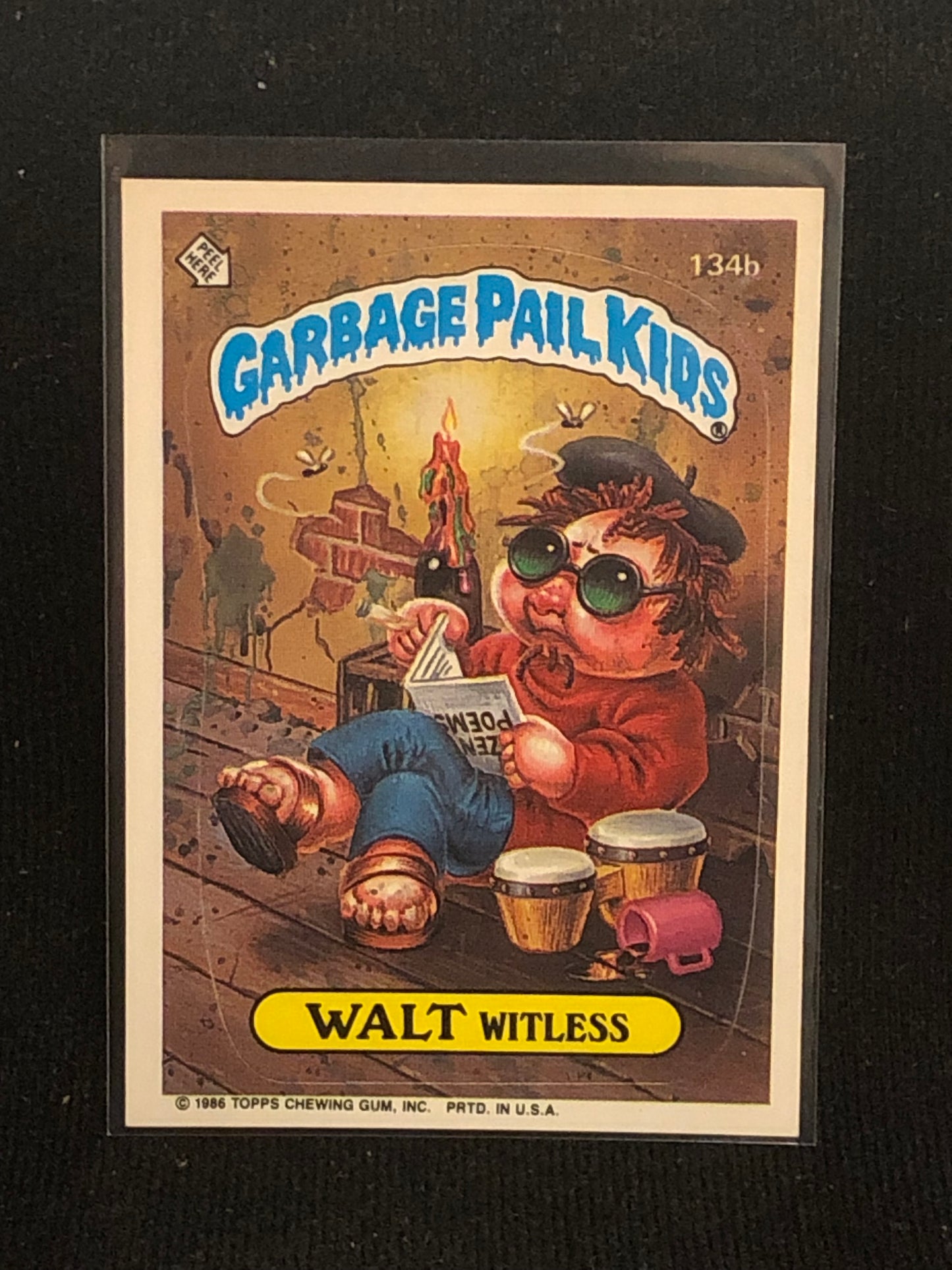 Garbage Pail Kids Original Series 4 (os4) 134b Walt Witless