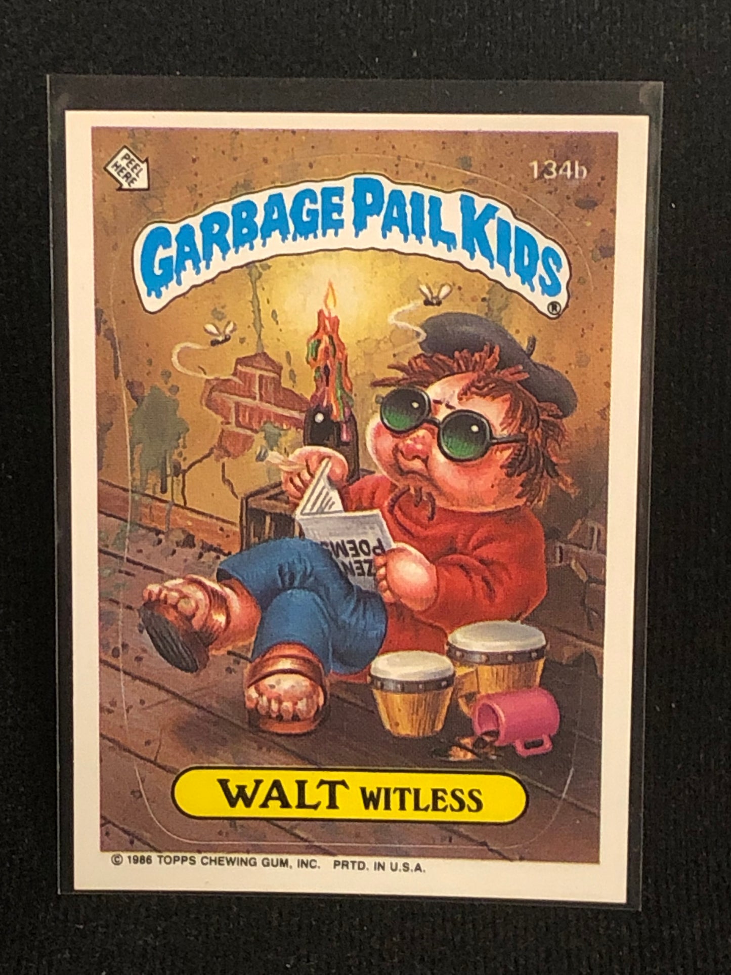 Garbage Pail Kids Original Series 4 (os4) 134b Walt Witless