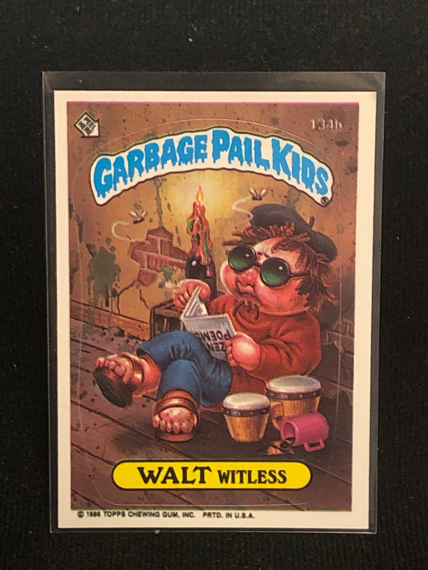 Garbage Pail Kids Original Series 4 (os4) 134b Walt Witless