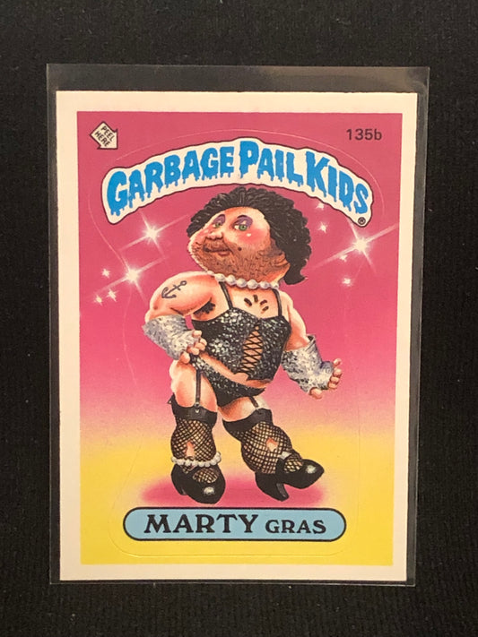 Garbage Pail Kids Original Series 4 (os4) 135b Marty Gras