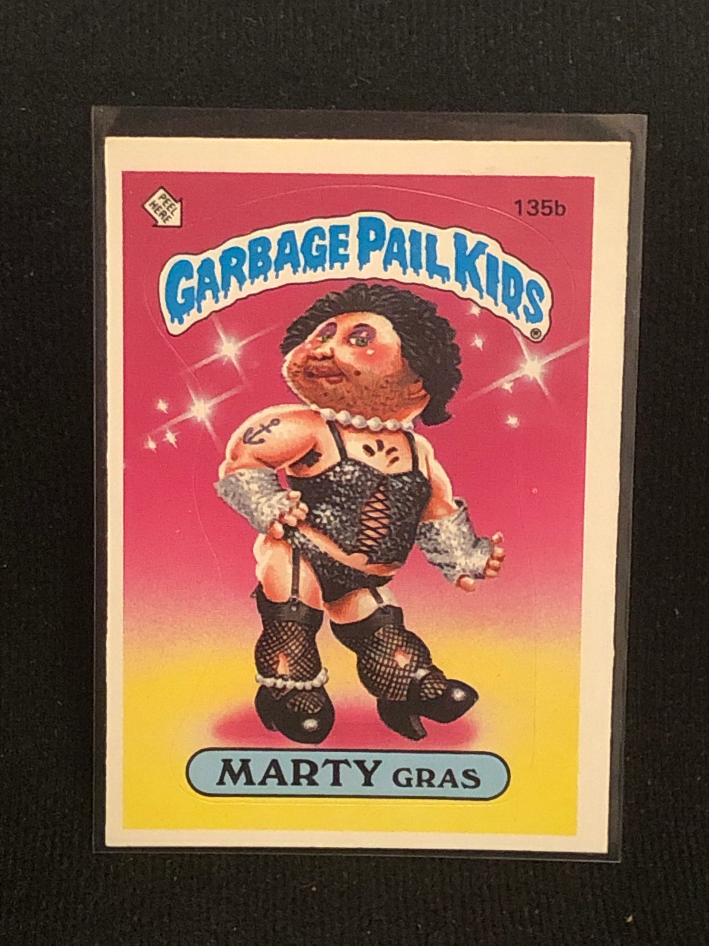 Garbage Pail Kids Original Series 4 (os4) 135b Marty Gras