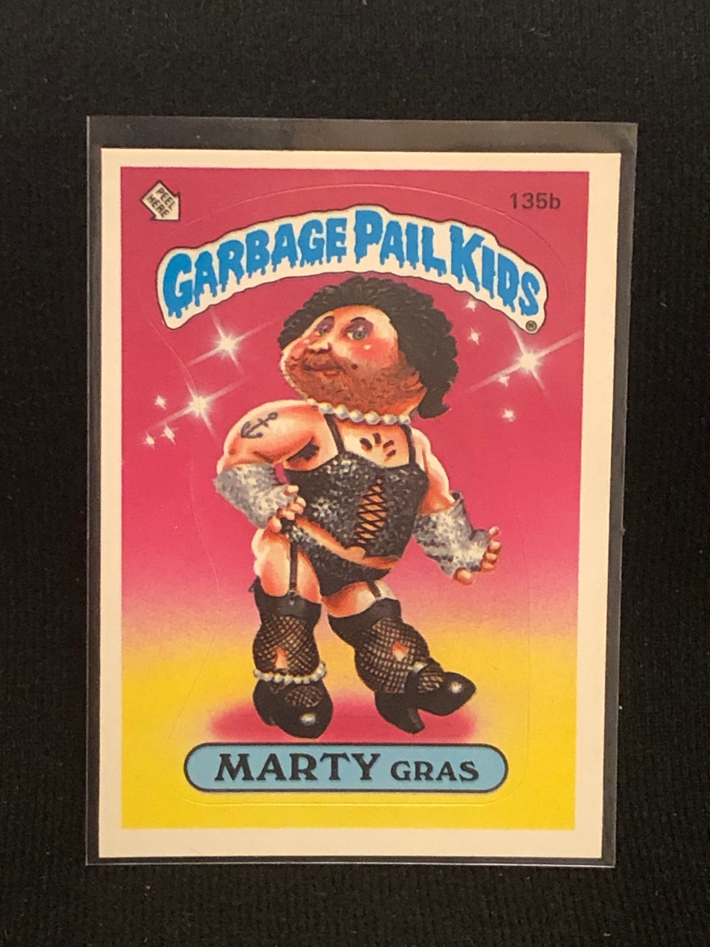 Garbage Pail Kids Original Series 4 (os4) 135b Marty Gras