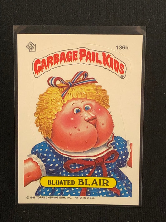 Garbage Pail Kids Original Series 4 (os4) 136b Bloated Blair