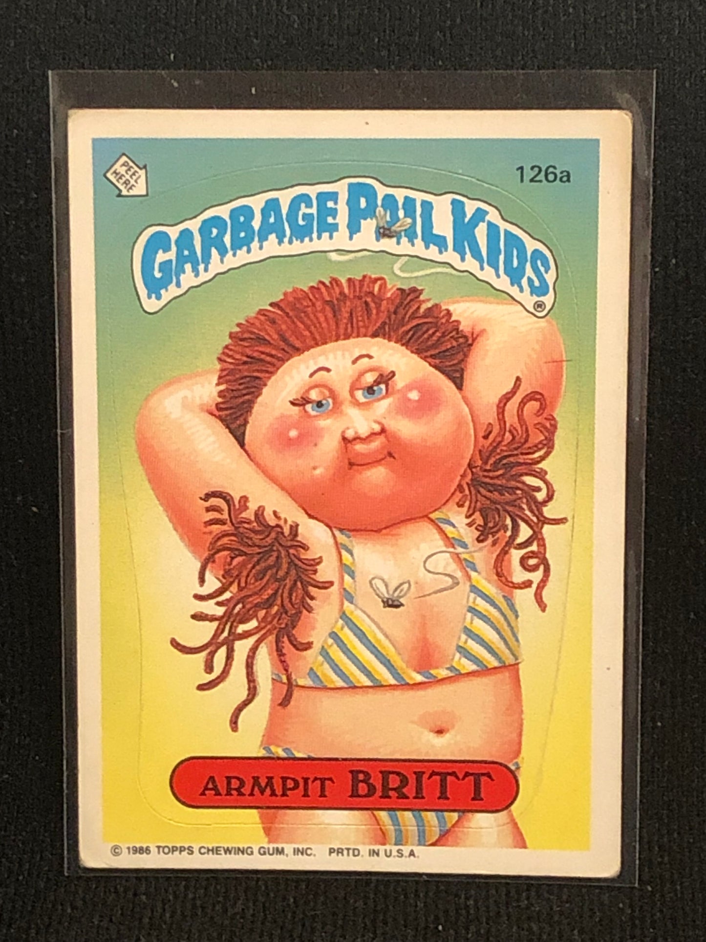 Garbage Pail Kids Original Series 4 (os4) 126a Armpit Britt