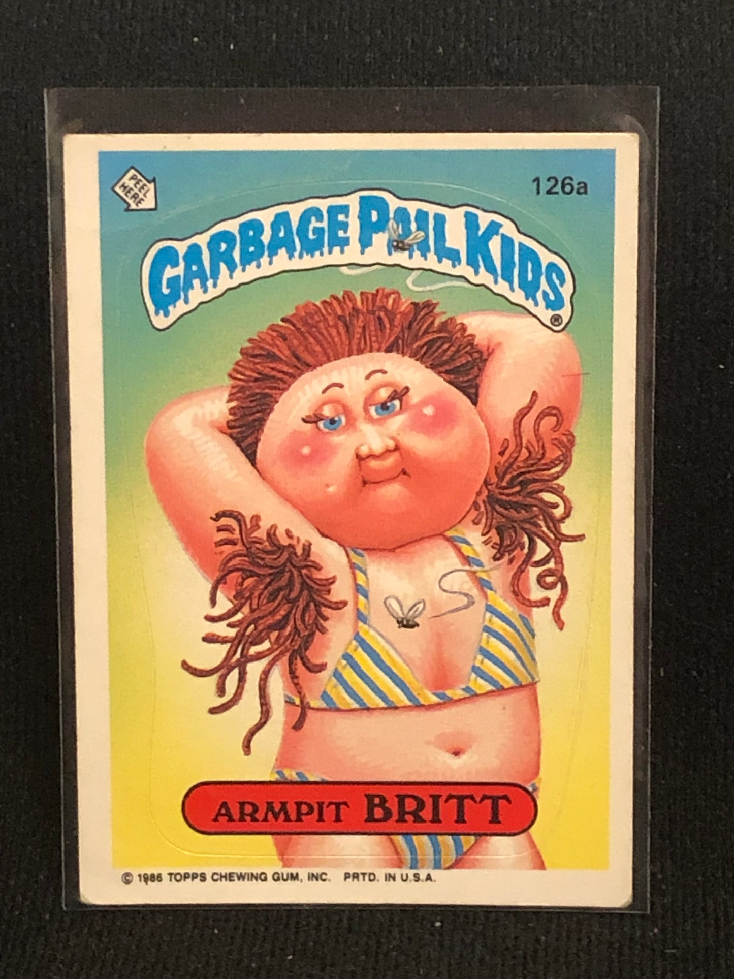 Garbage Pail Kids Original Series 4 (os4) 126a Armpit Britt