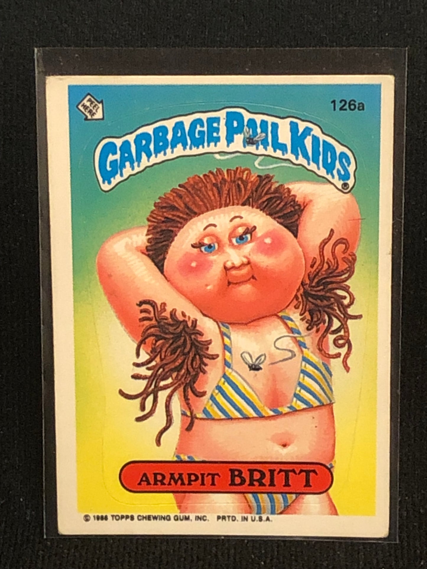 Garbage Pail Kids Original Series 4 (os4) 126a Armpit Britt