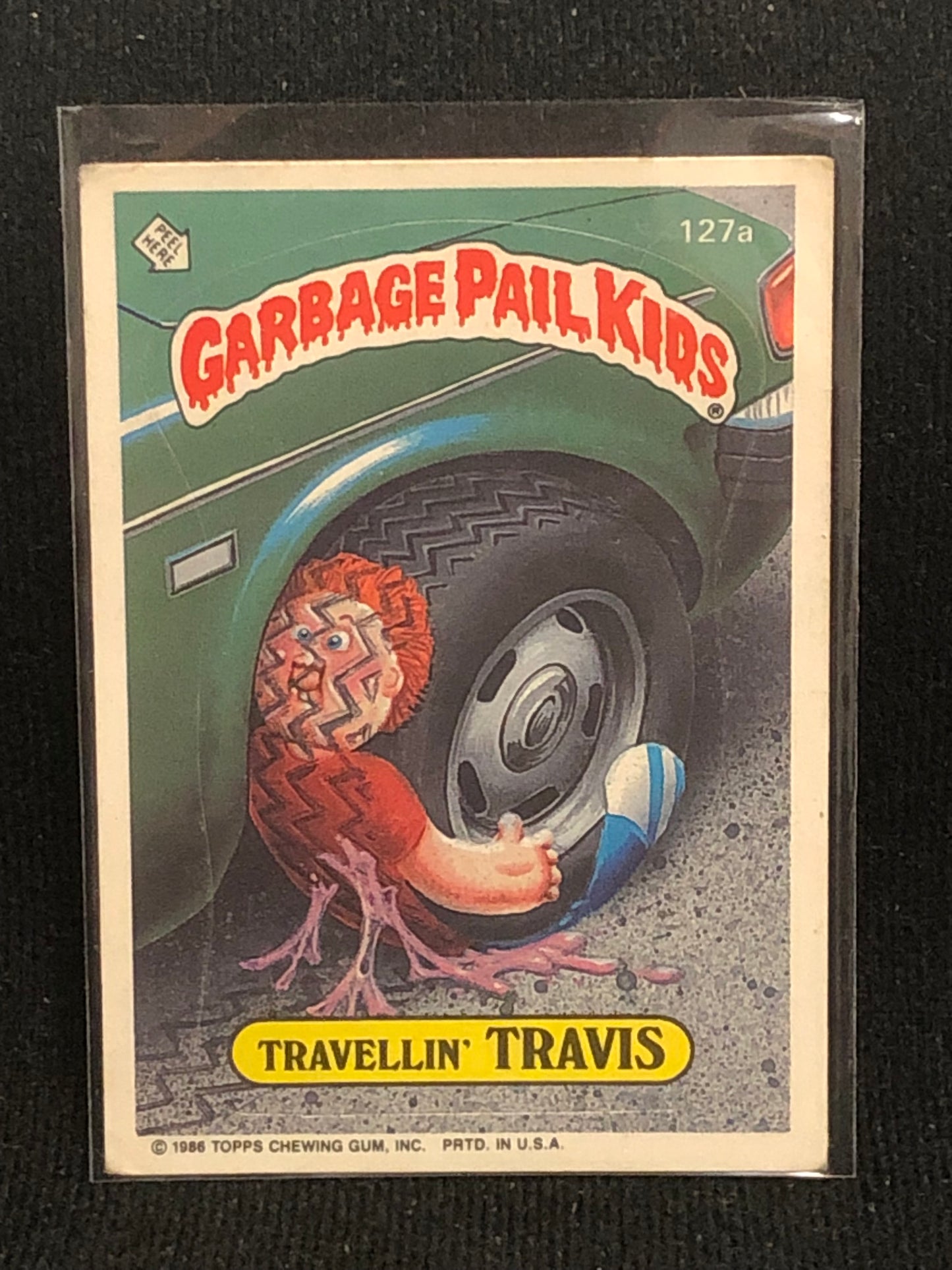 Garbage Pail Kids Original Series 4 (os4) 127a Travellin Travis