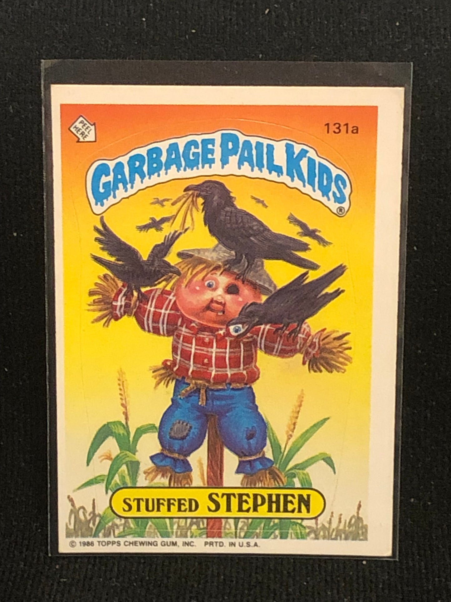 Garbage Pail Kids Original Series 4 (os4) 131a Stuffed Stephen