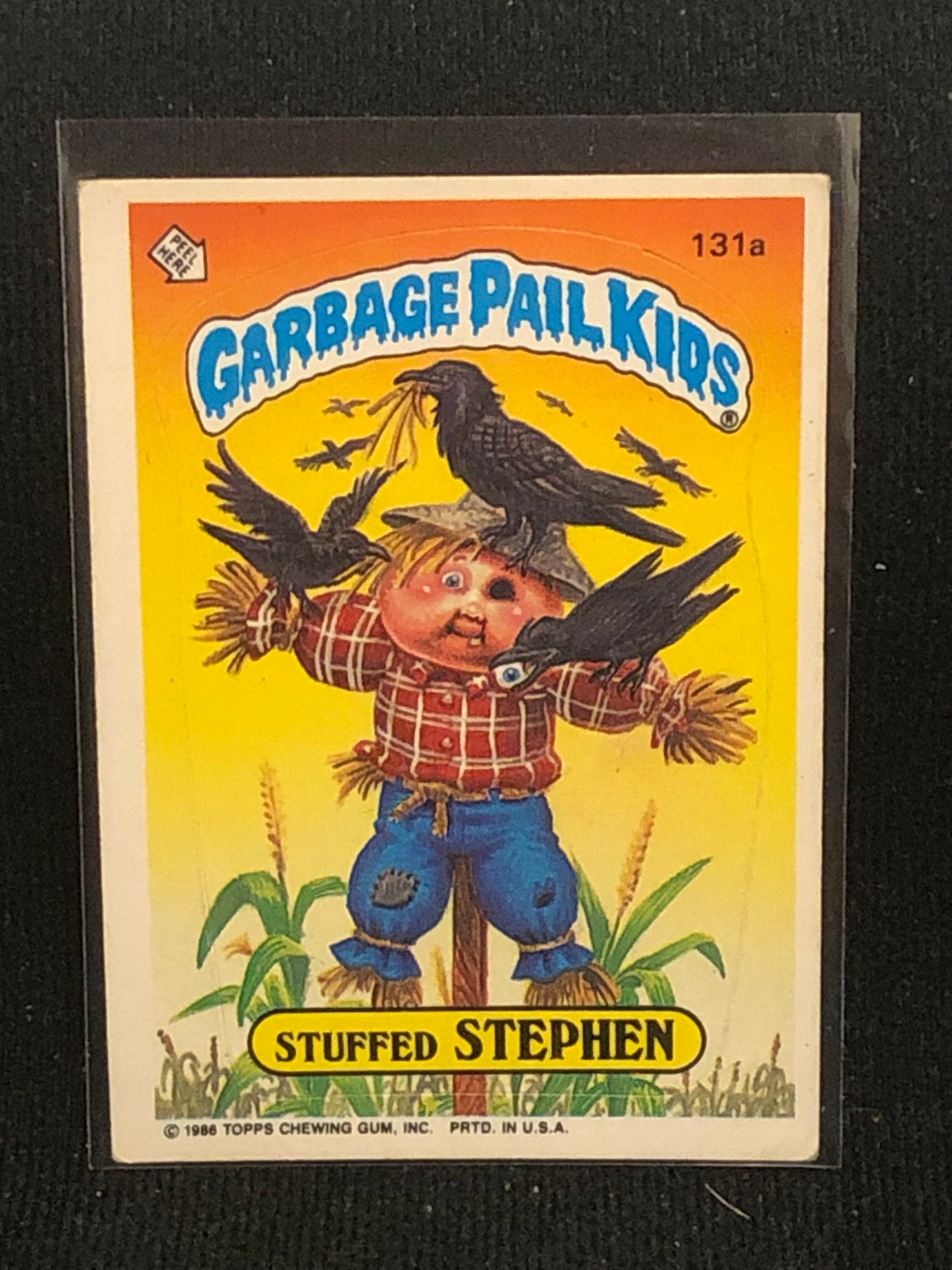 Garbage Pail Kids Original Series 4 (os4) 131a Stuffed Stephen