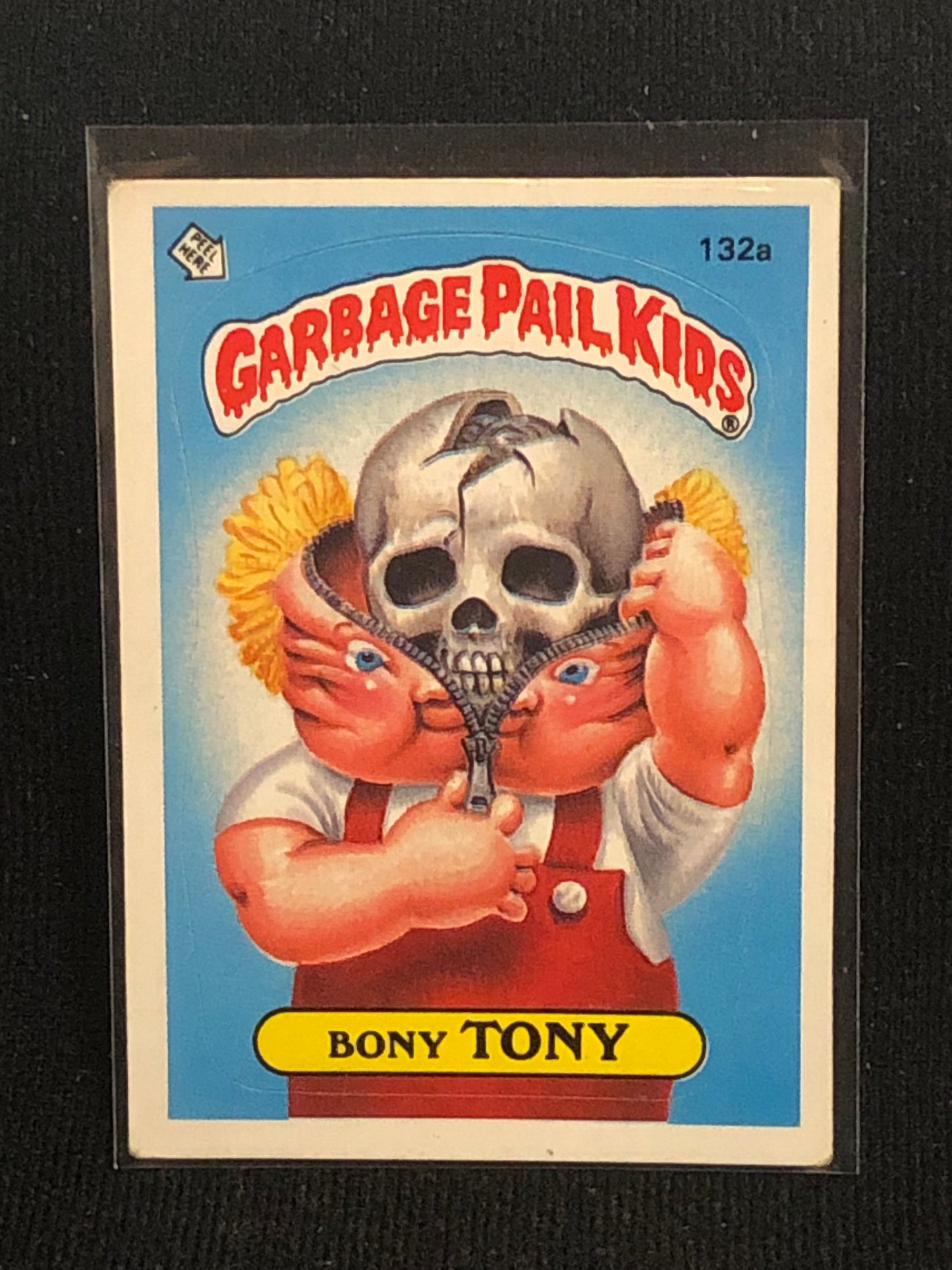 Garbage Pail Kids Original Series 4 (os4) 132a Bony Tony