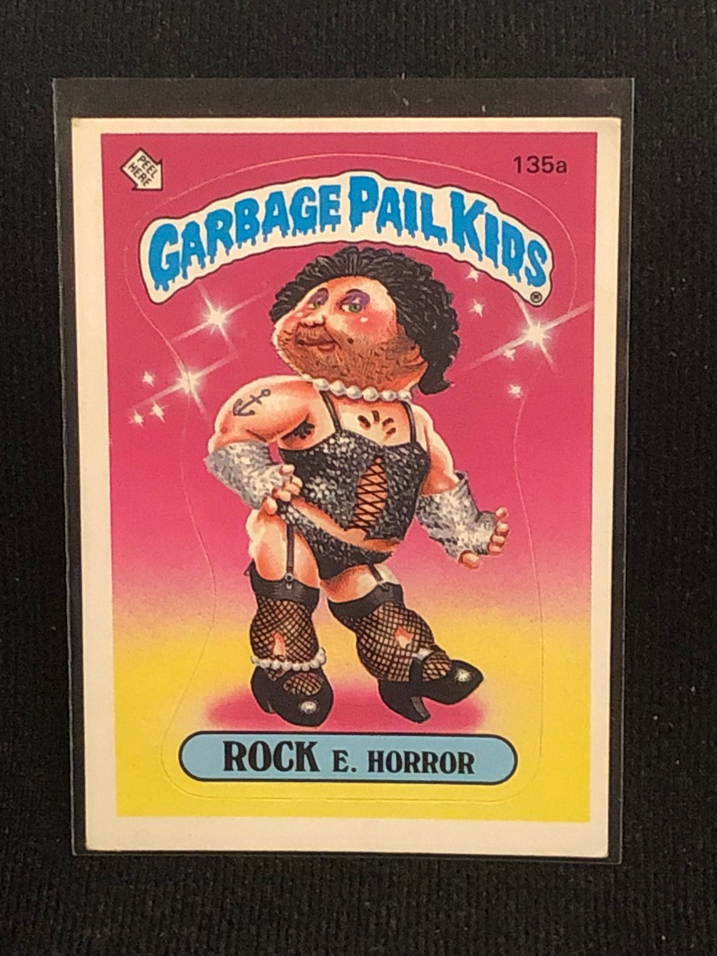 Garbage Pail Kids Original Series 4 (os4) 135a Rock E Horror