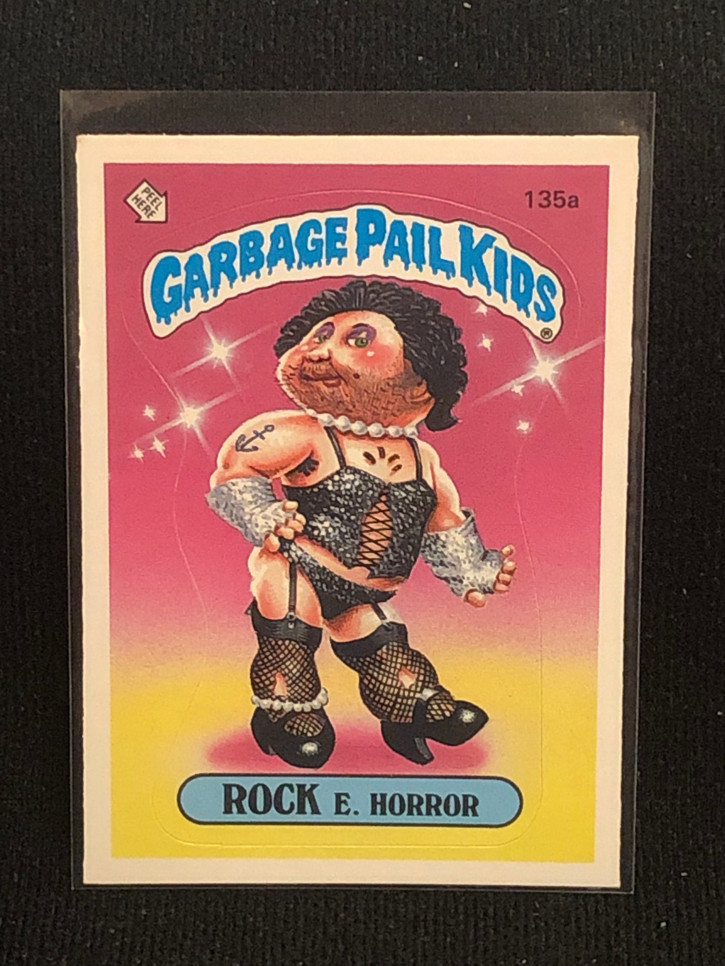 Garbage Pail Kids Original Series 4 (os4) 135a Rock E Horror