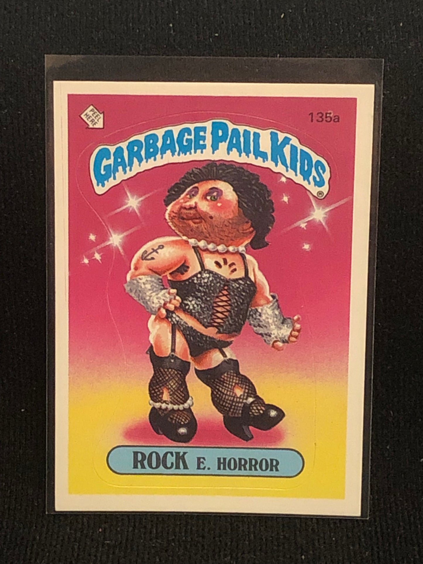 Garbage Pail Kids Original Series 4 (os4) 135a Rock E Horror