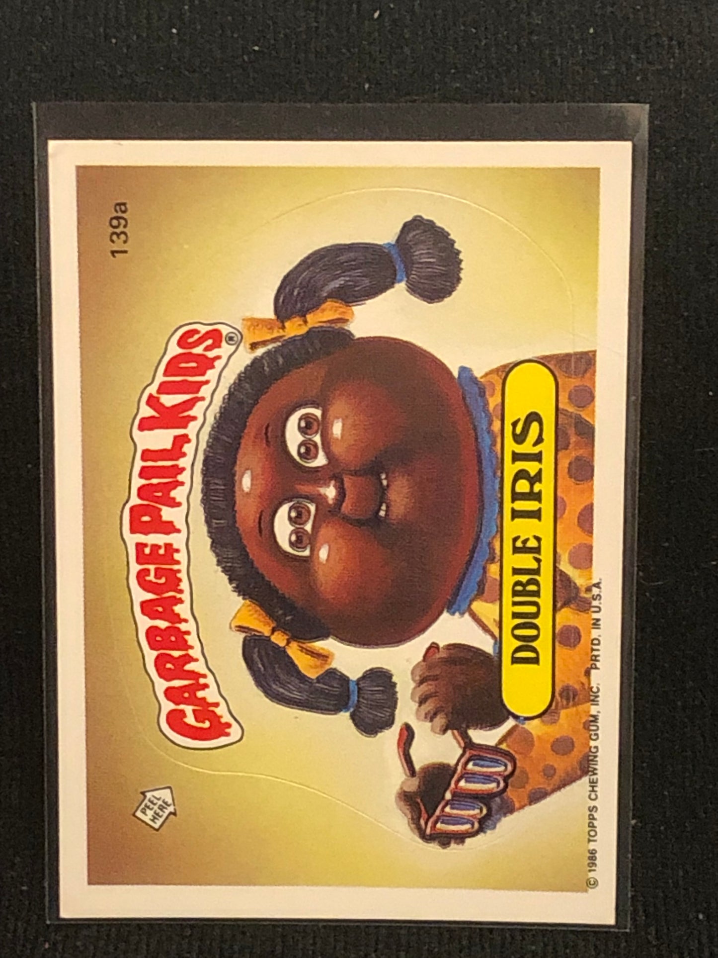 Garbage Pail Kids Original Series 4 (os4) 139a Double Iris