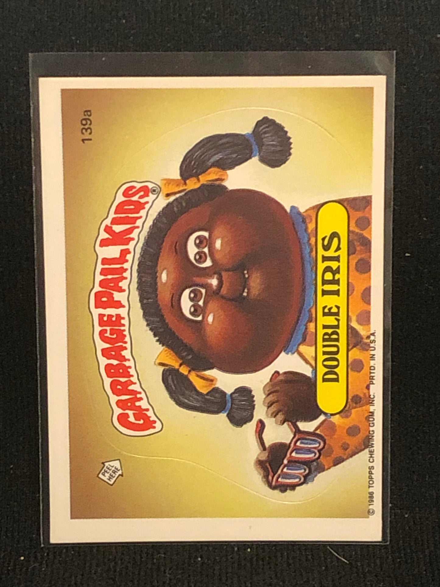 Garbage Pail Kids Original Series 4 (os4) 139a Double Iris