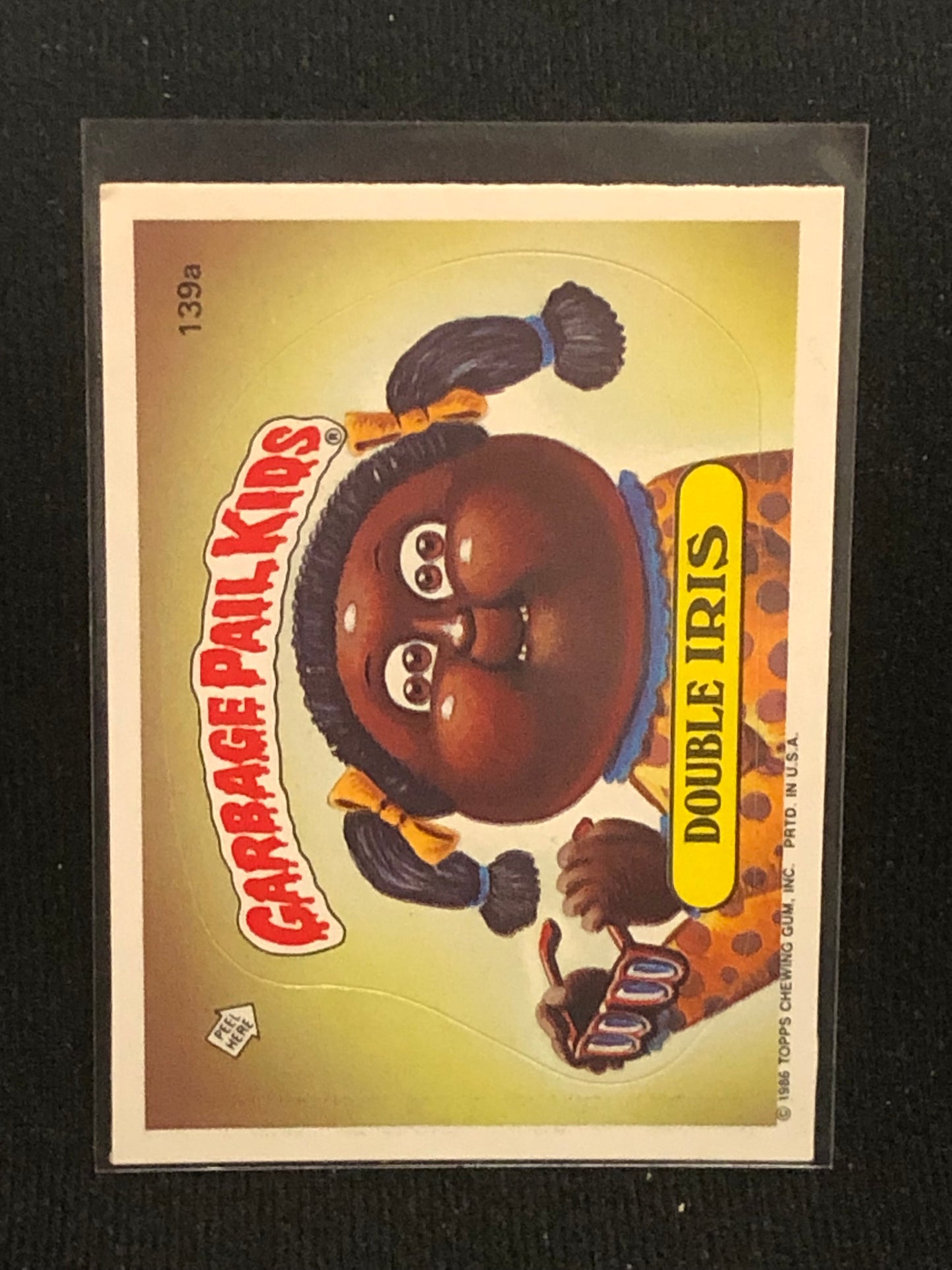 Garbage Pail Kids Original Series 4 (os4) 139a Double Iris