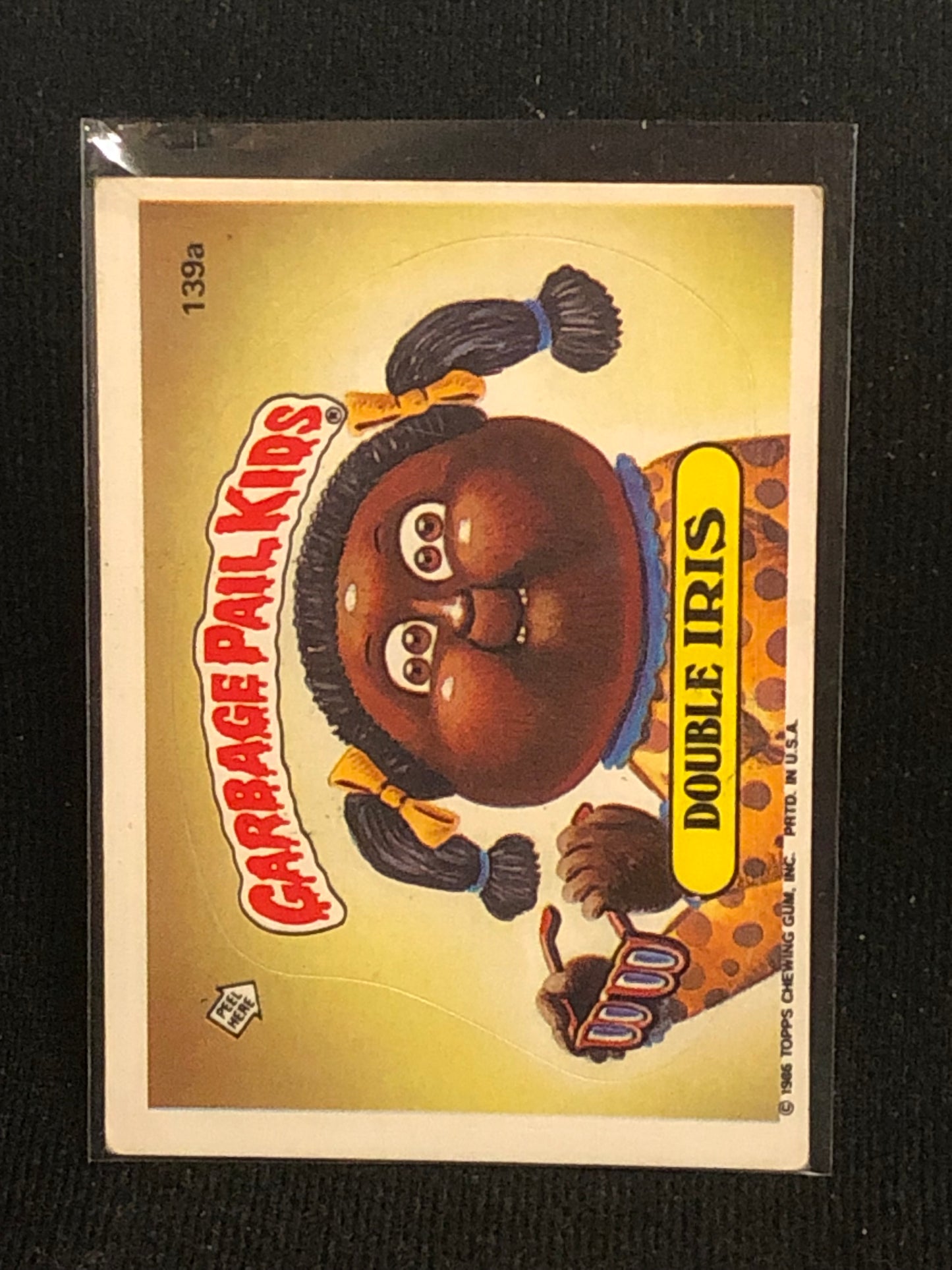 Garbage Pail Kids Original Series 4 (os4) 139a Double Iris