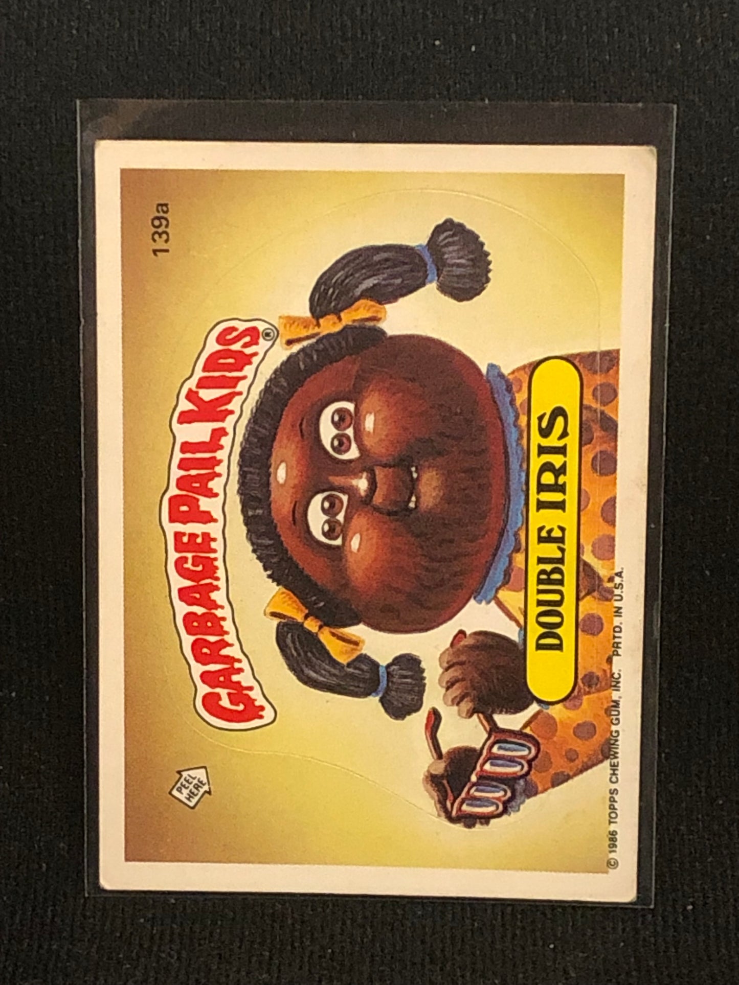 Garbage Pail Kids Original Series 4 (os4) 139a Double Iris