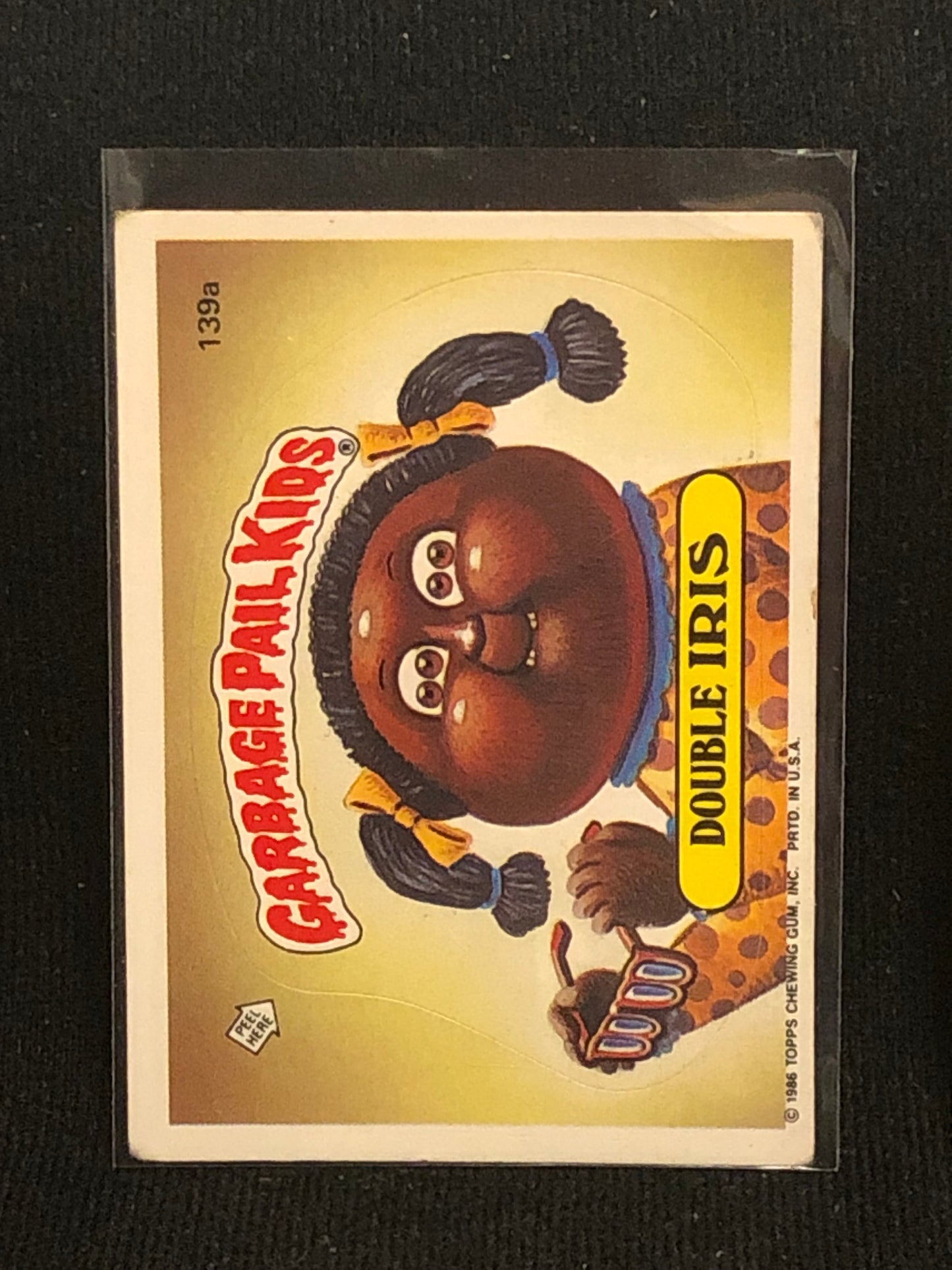 Garbage Pail Kids Original Series 4 (os4) 139a Double Iris