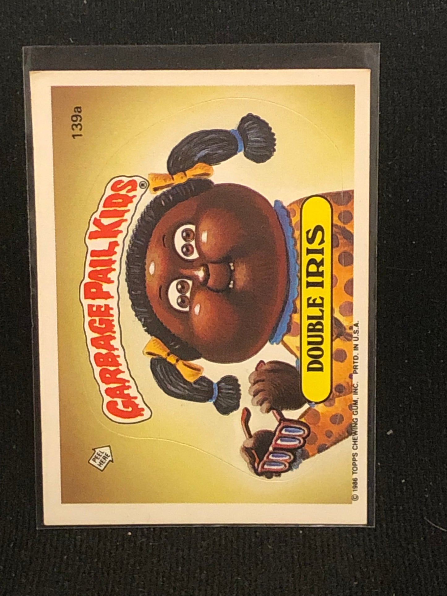 Garbage Pail Kids Original Series 4 (os4) 139a Double Iris