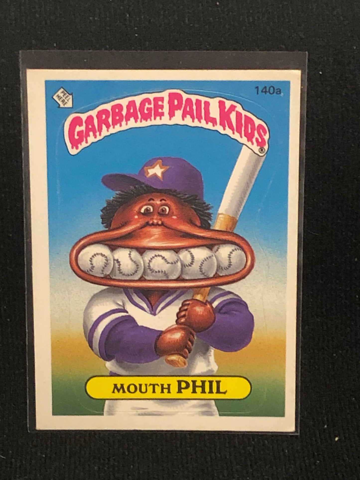 Garbage Pail Kids Original Series 4 (os4) 140a Mouth Phil