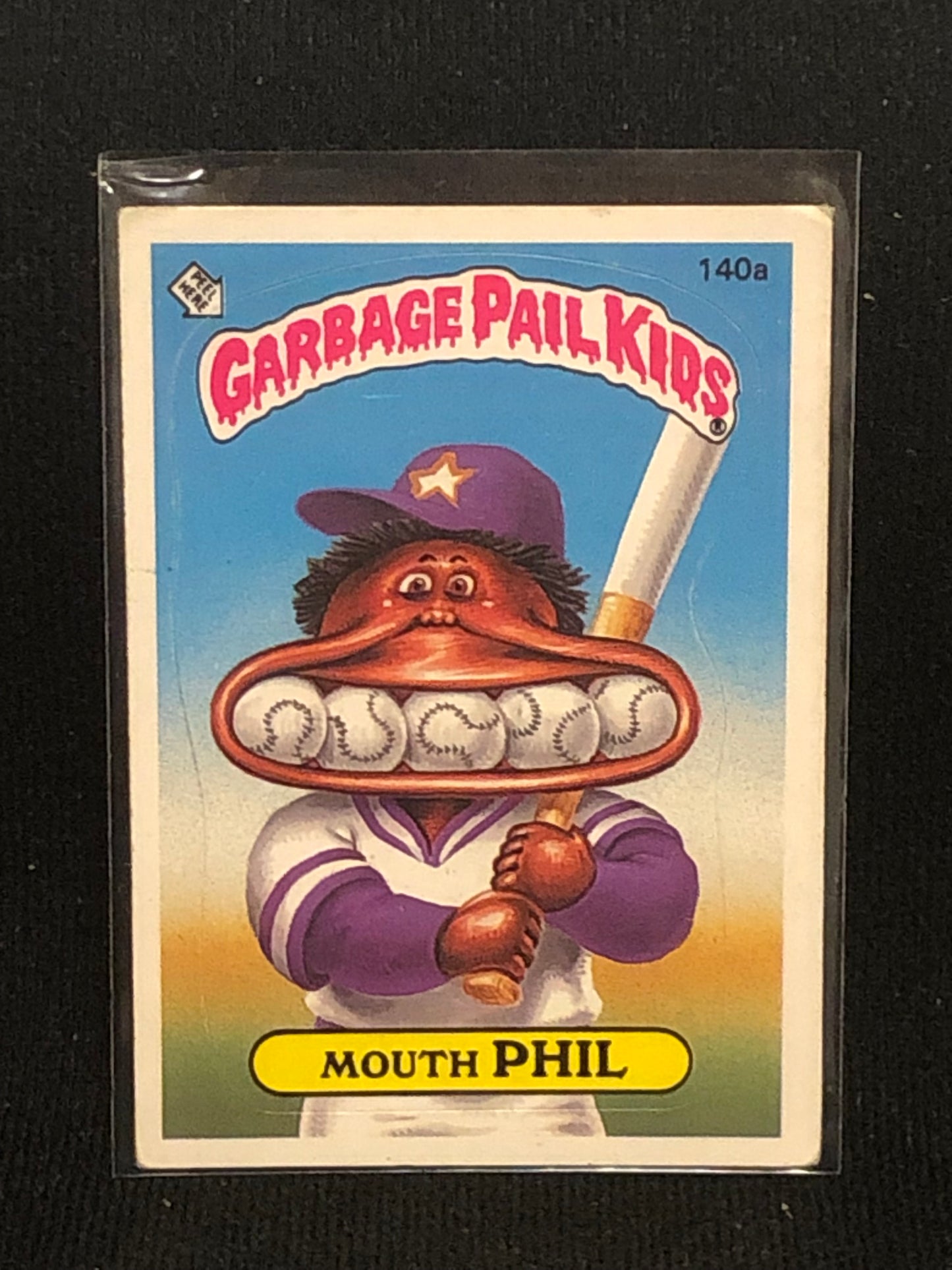 Garbage Pail Kids Original Series 4 (os4) 140a Mouth Phil