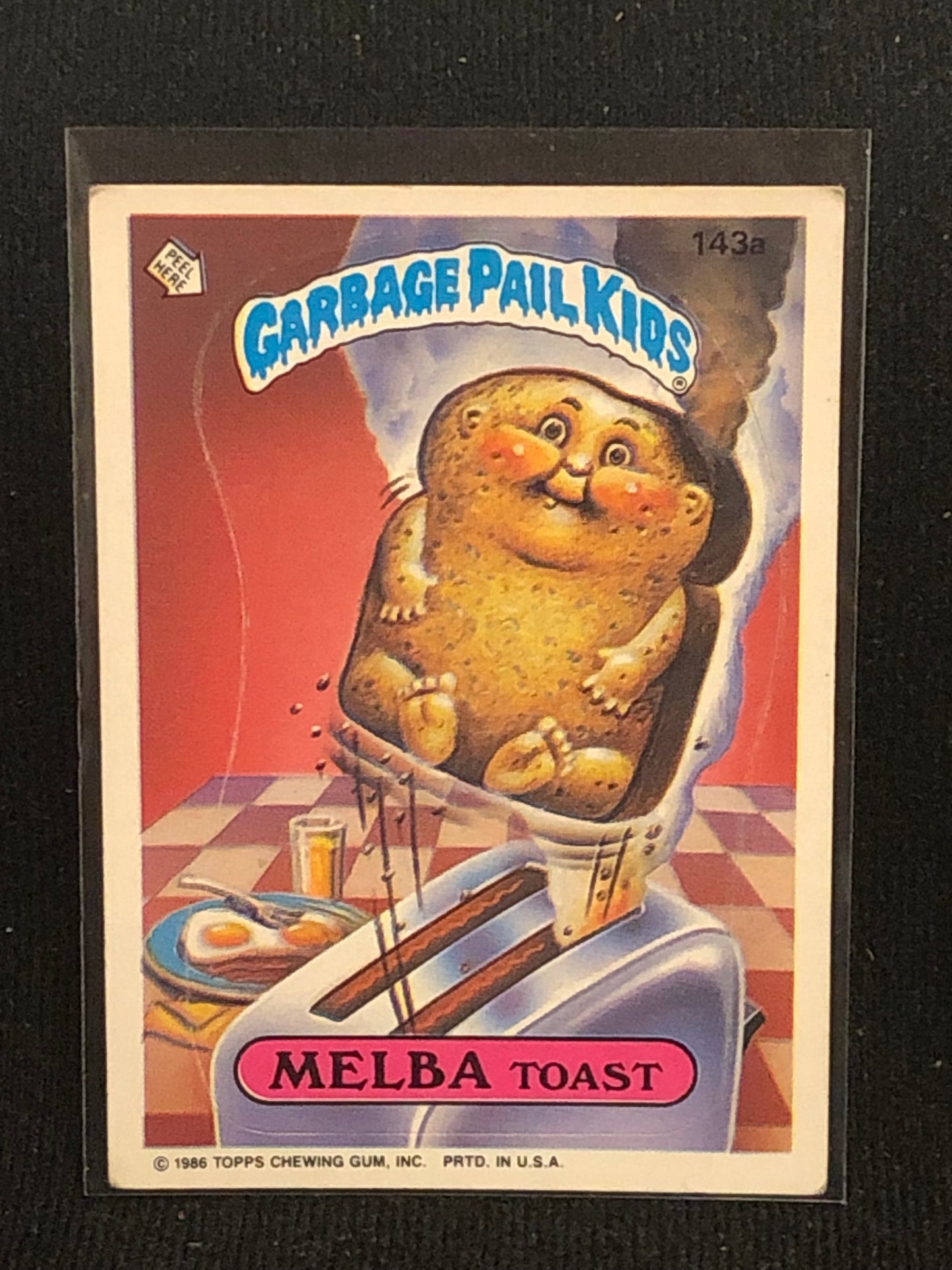 Garbage Pail Kids Original Series 4 (os4) 143a Melba Toast