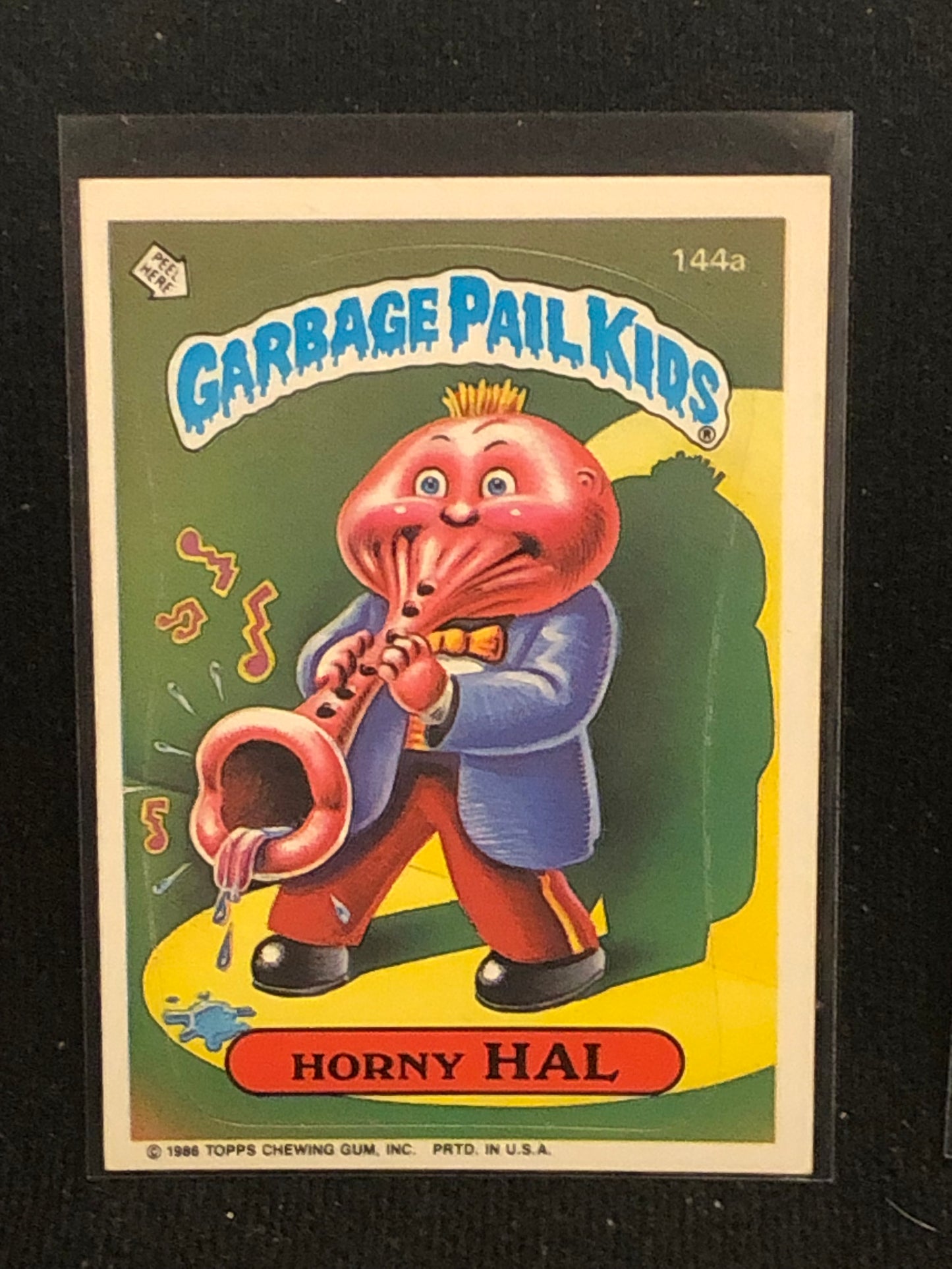 Garbage Pail Kids Original Series 4 (os4) 144a Horny Hal