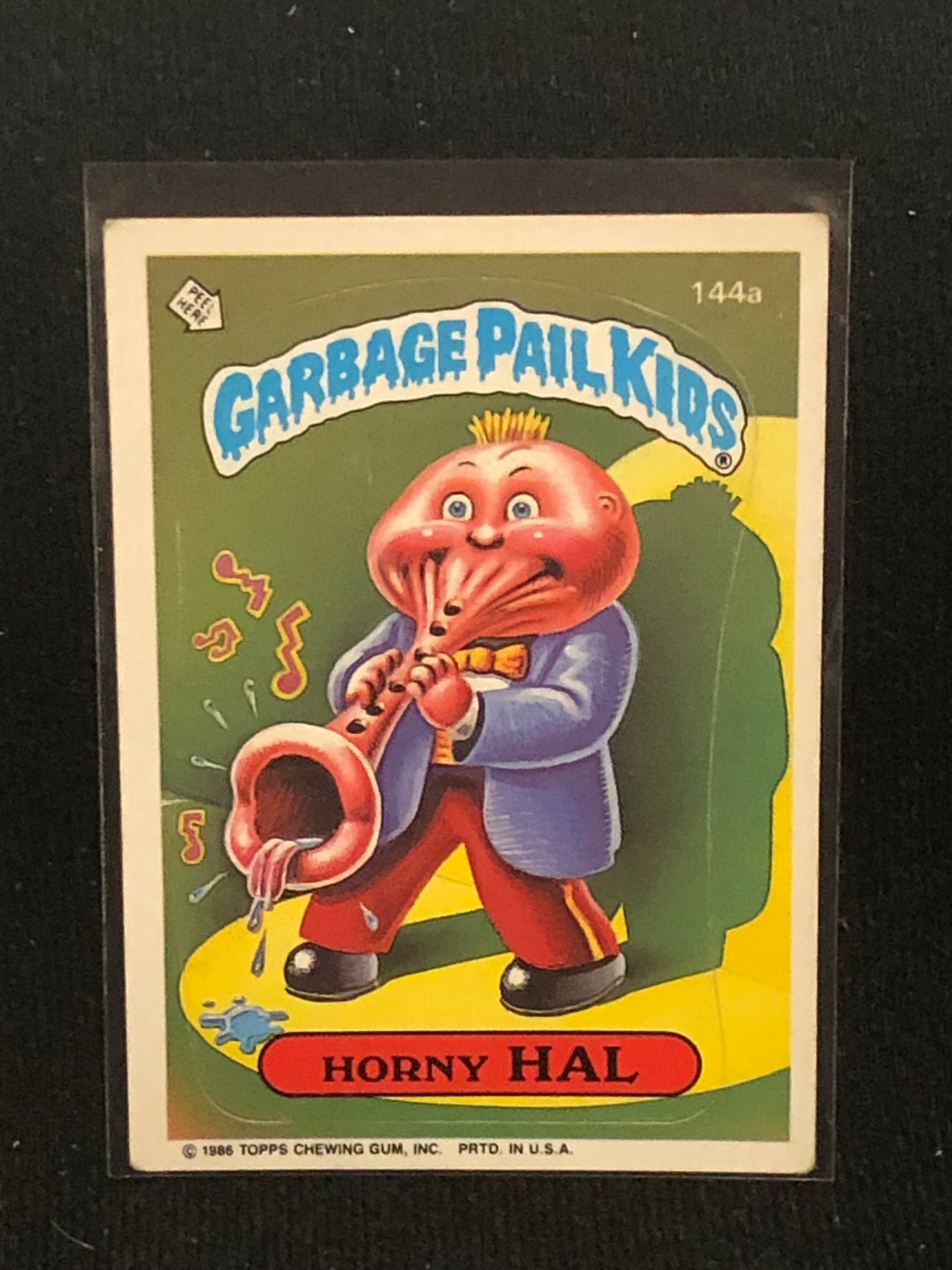 Garbage Pail Kids Original Series 4 (os4) 144a Horny Hal