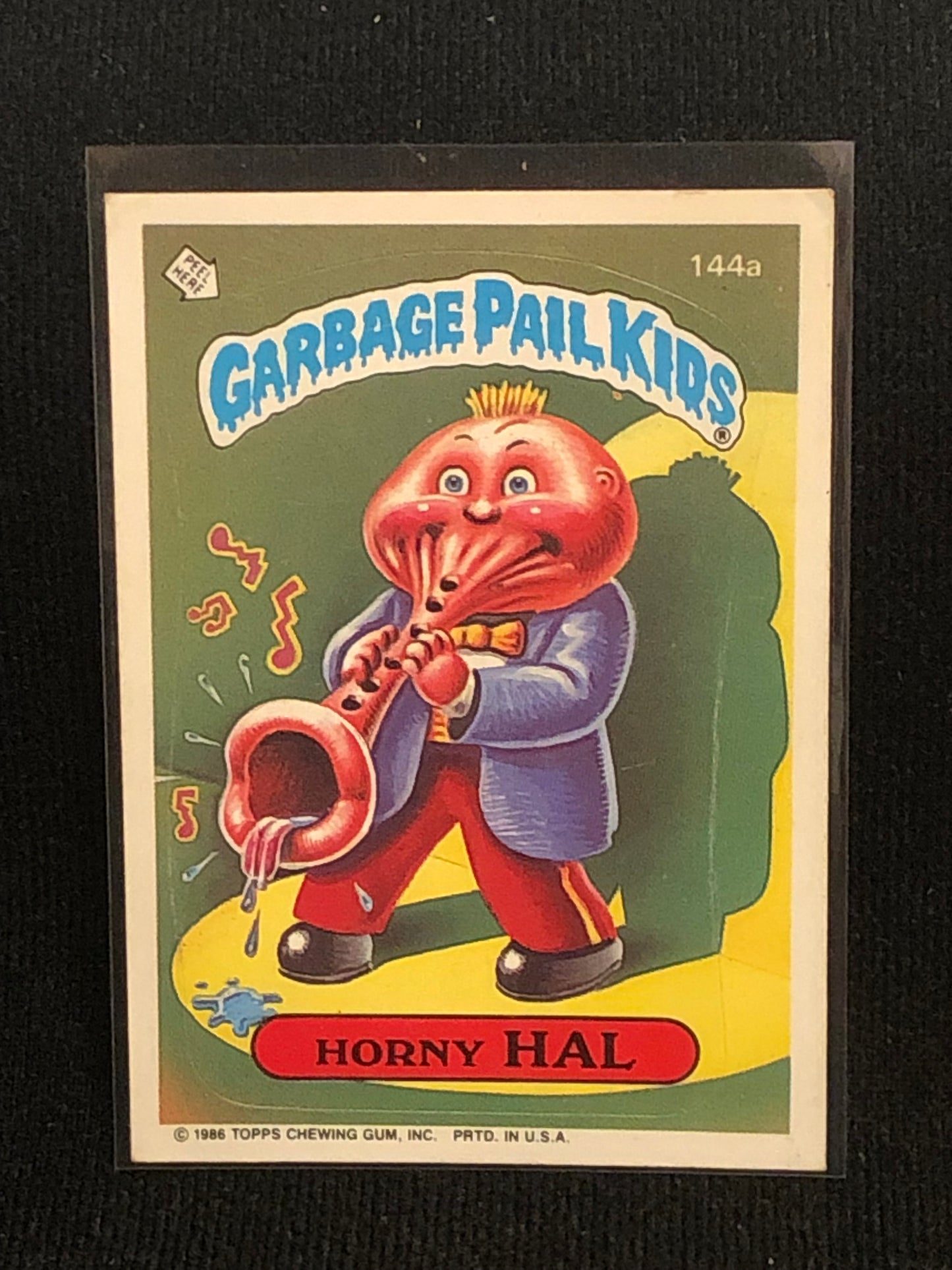 Garbage Pail Kids Original Series 4 (os4) 144a Horny Hal