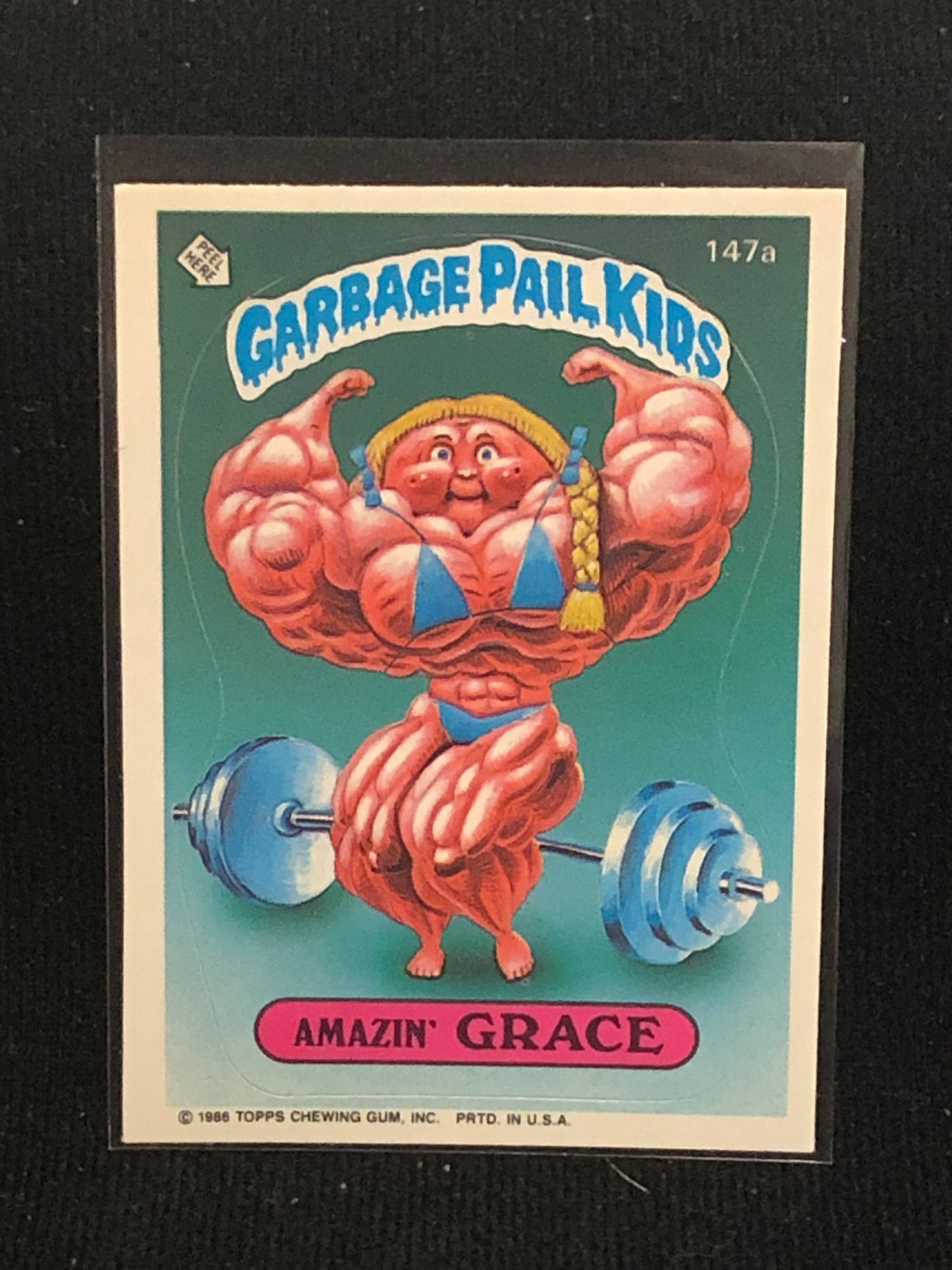 Garbage Pail Kids Original Series 4 (os4) 147a Amazin Grace