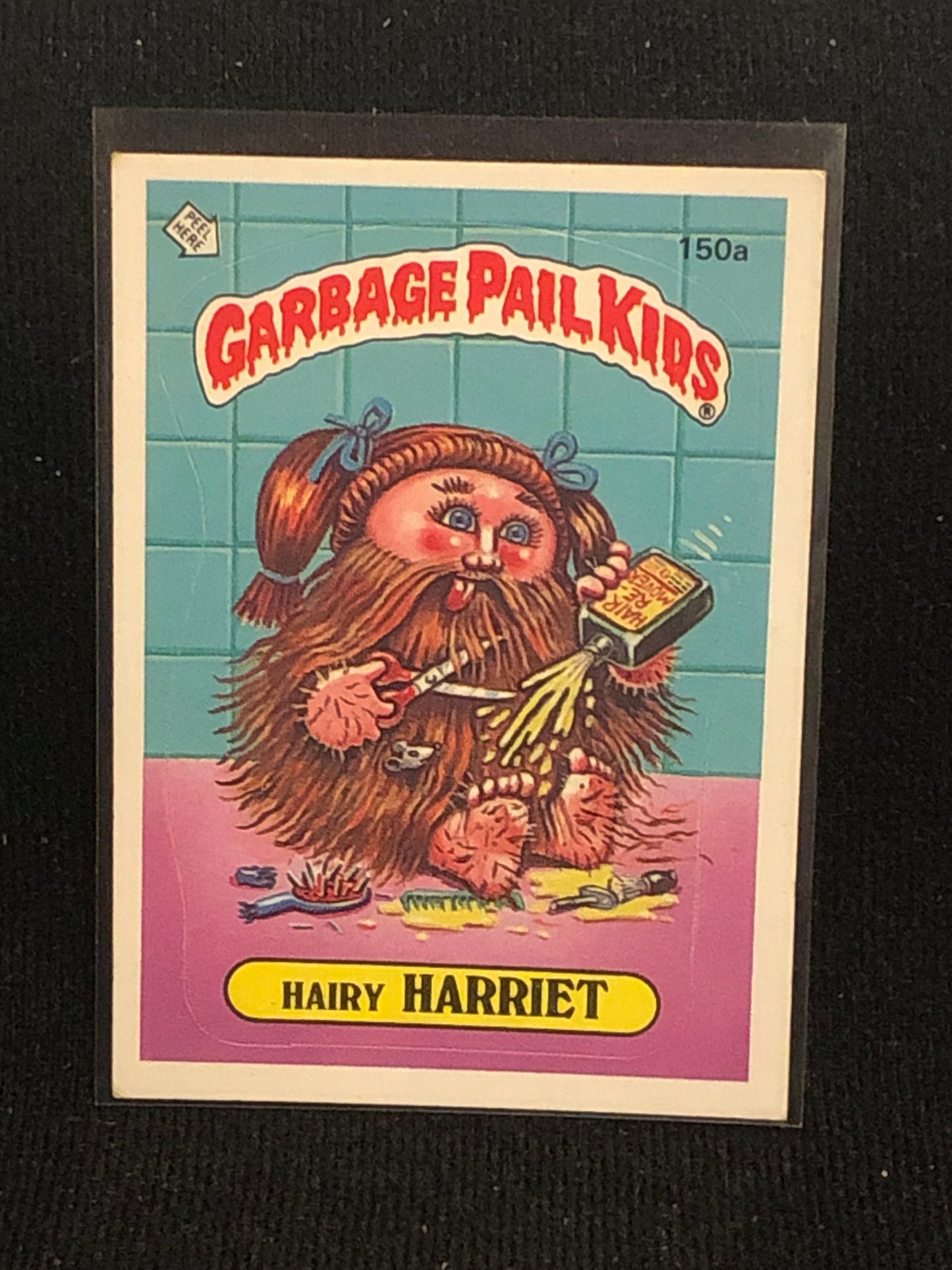 Garbage Pail Kids Original Series 4 (os4) 150a Hairy Harriet