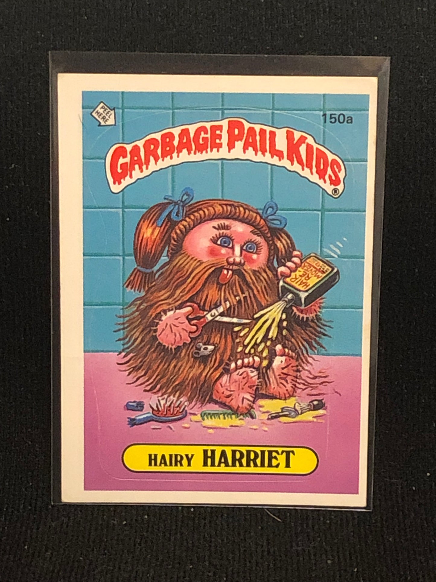 Garbage Pail Kids Original Series 4 (os4) 150a Hairy Harriet